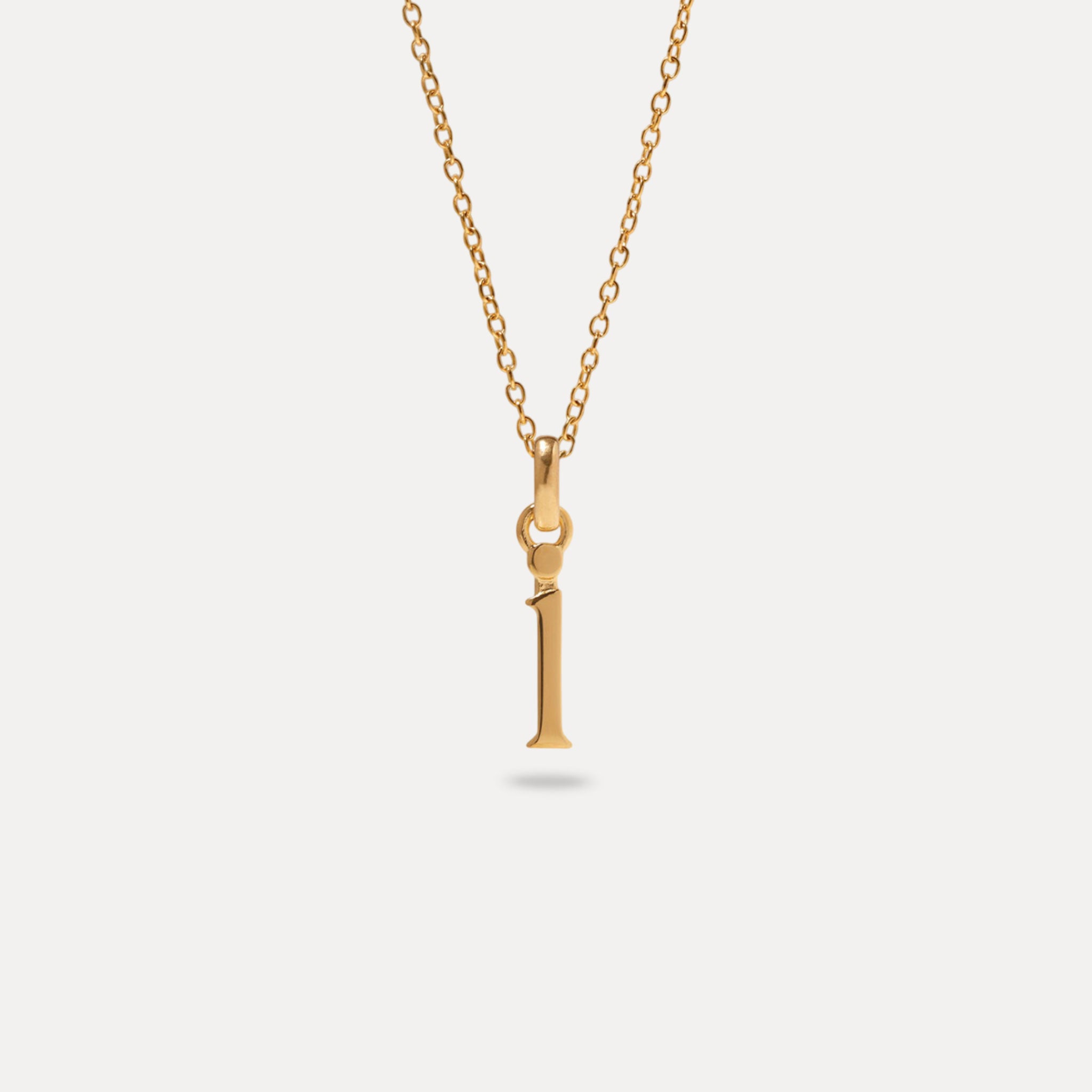 Initial with Anchor Chain 24k Gold Vermeil