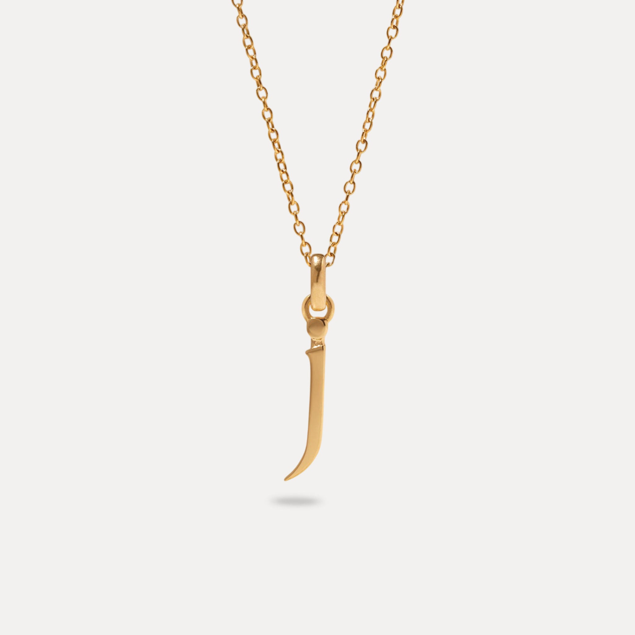 Initial with Anchor Chain 24k Gold Vermeil