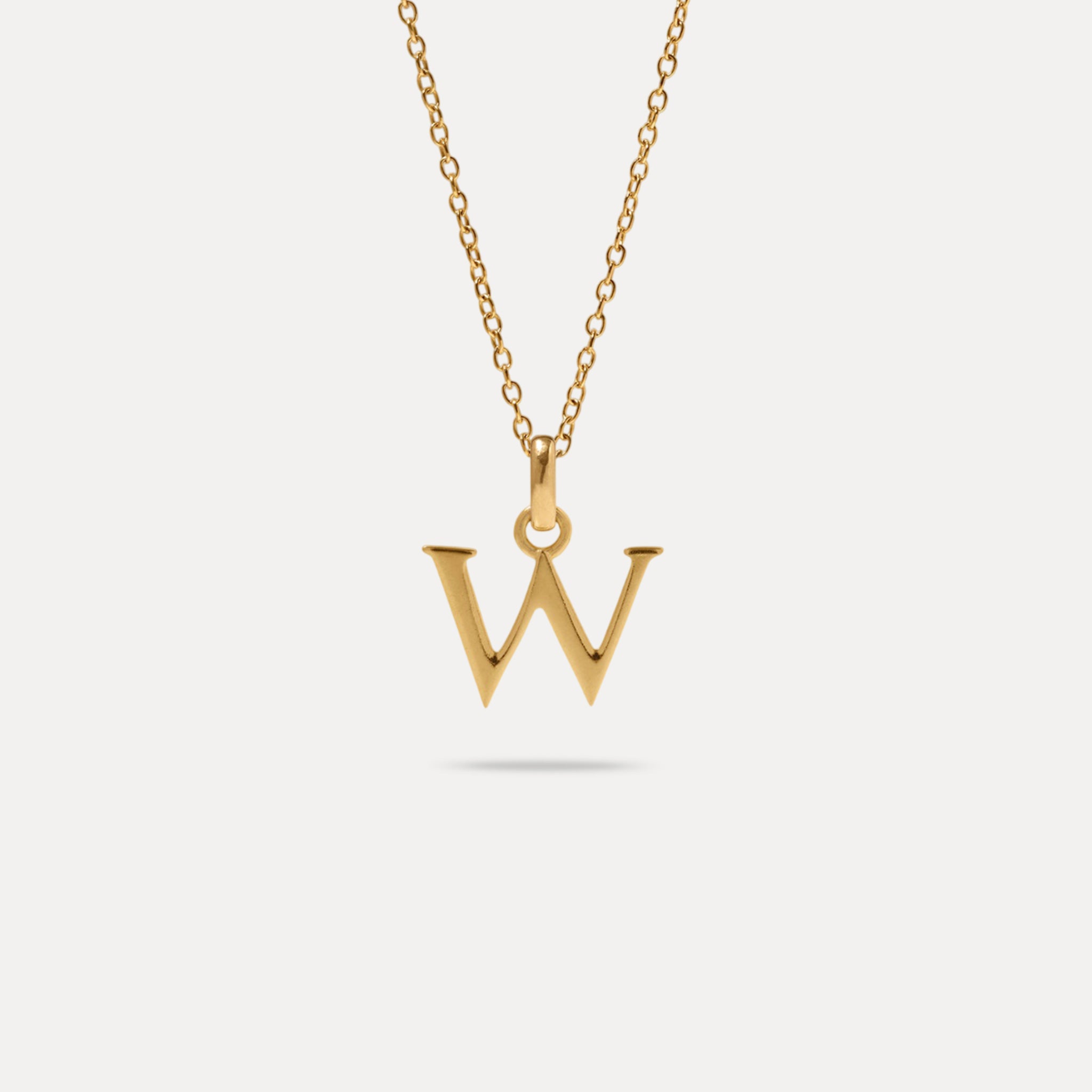 Initial with Anchor Chain 24k Gold Vermeil