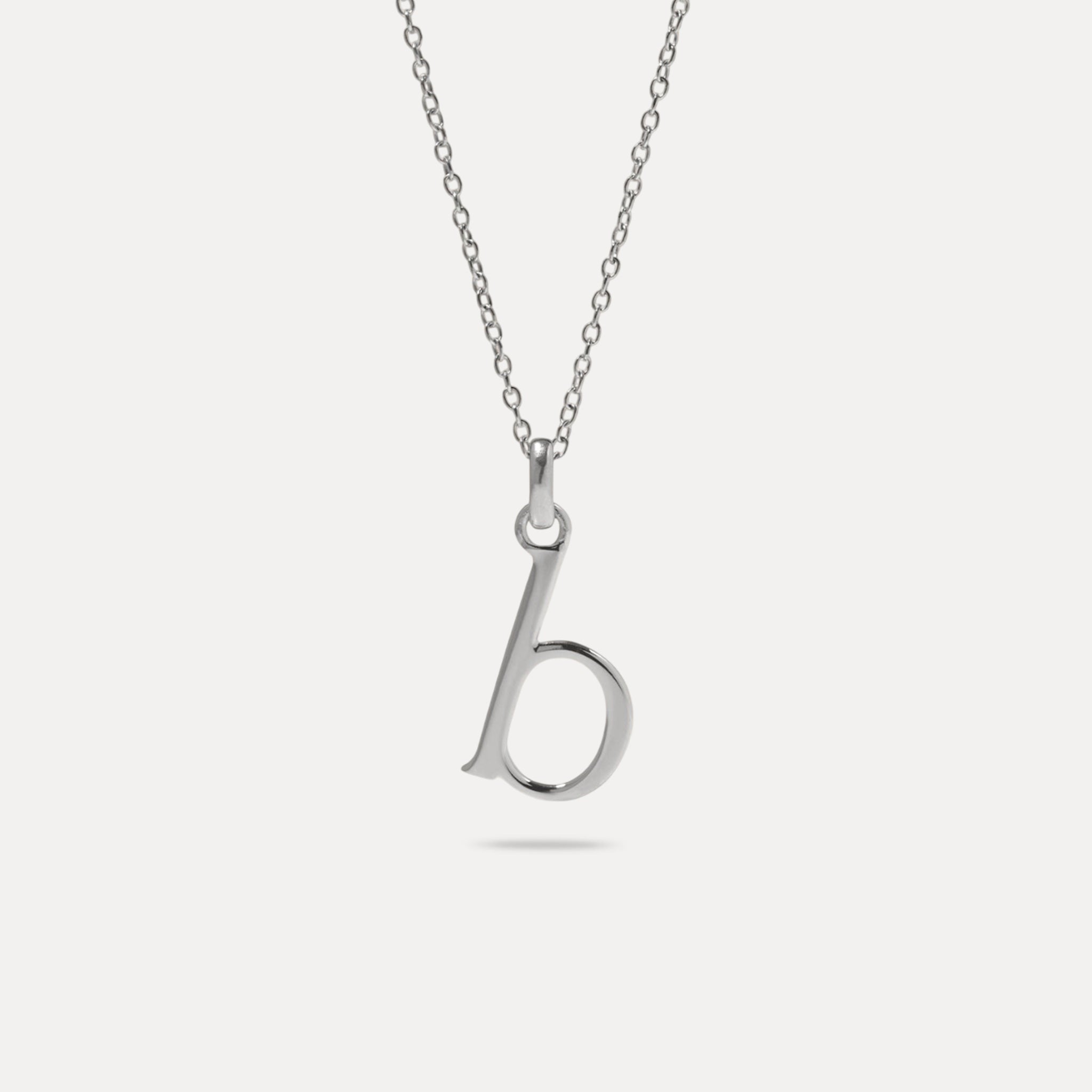 Initial with Anchor Chain 925 Silver