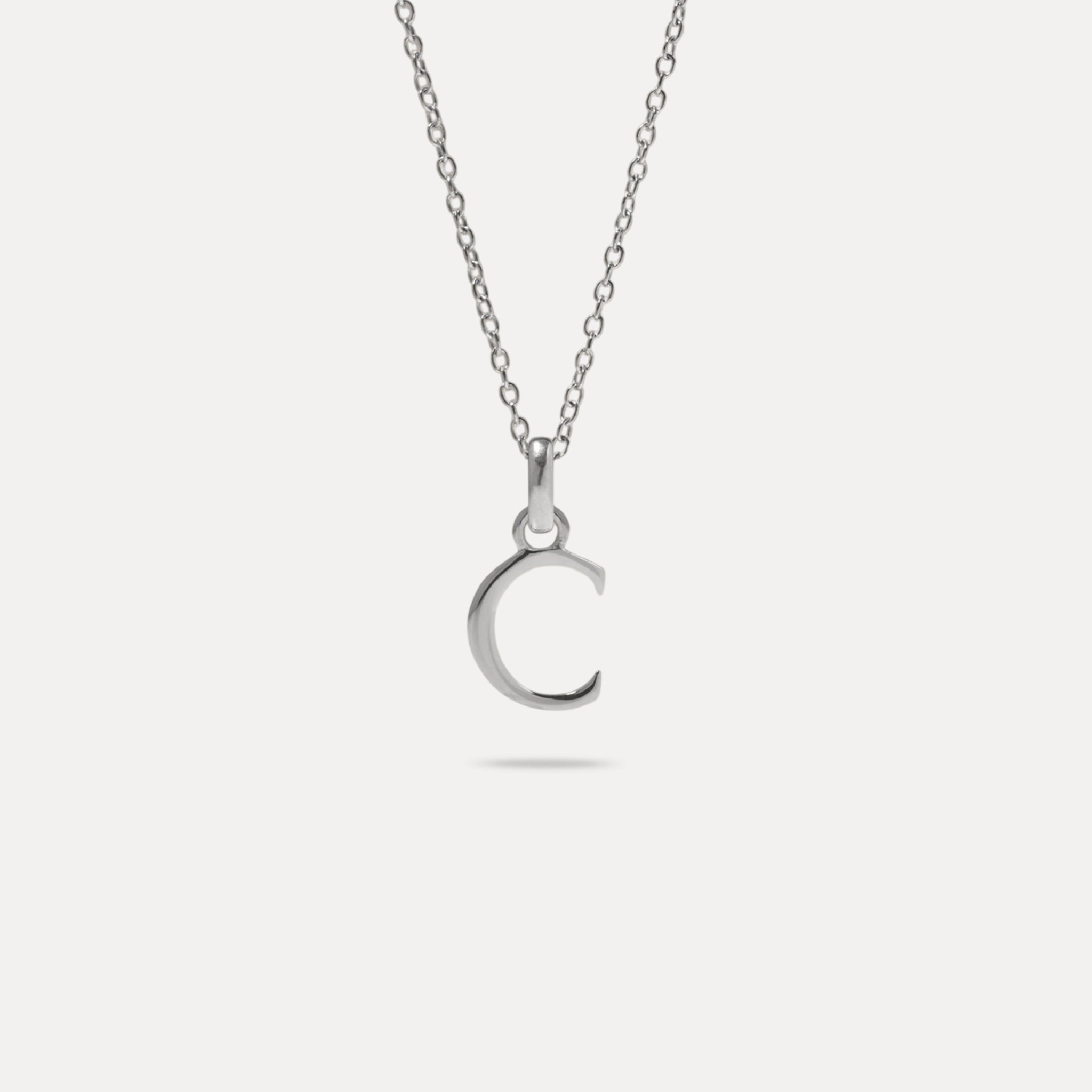 Initial with Anchor Chain 925 Silver