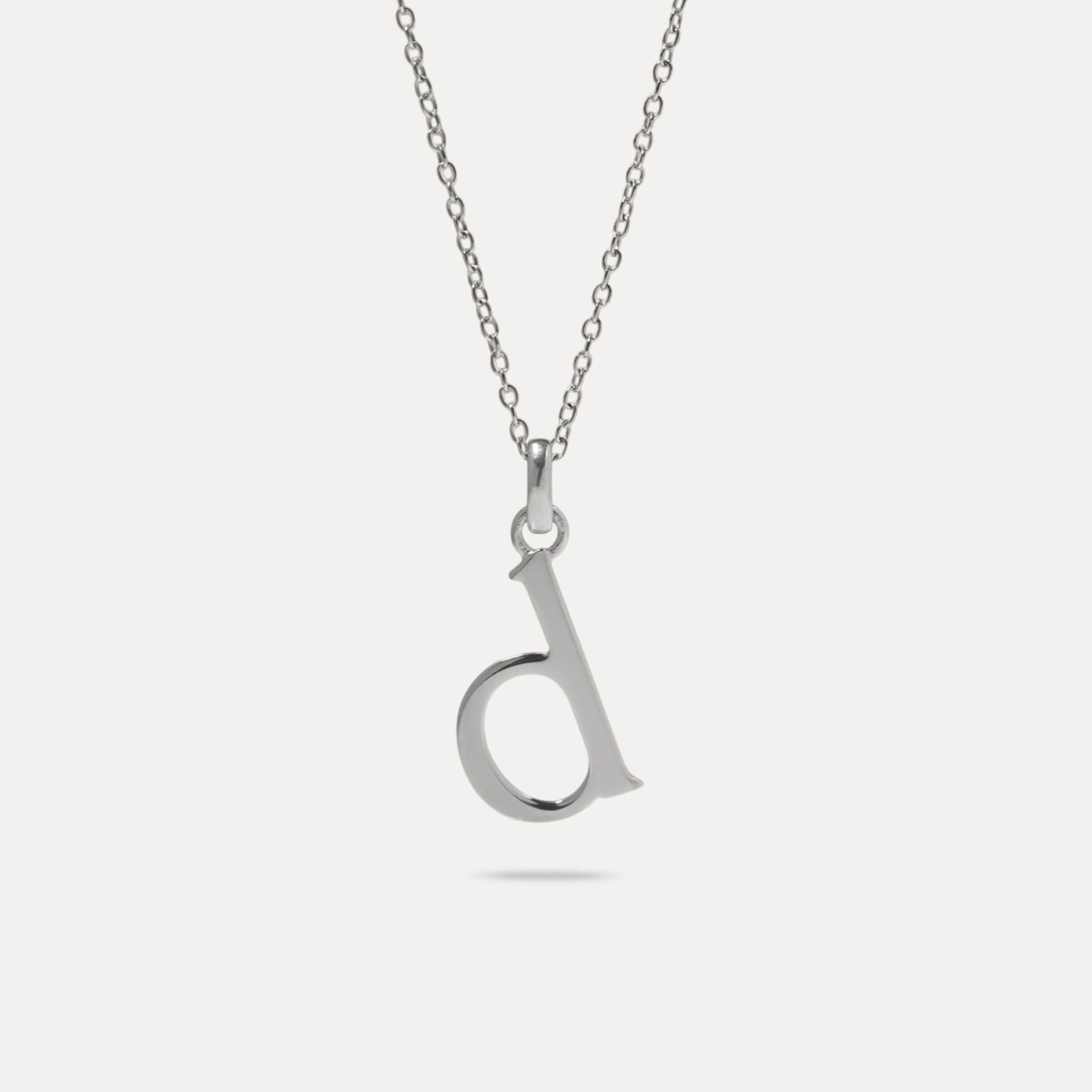 Initial with Anchor Chain 925 Silver