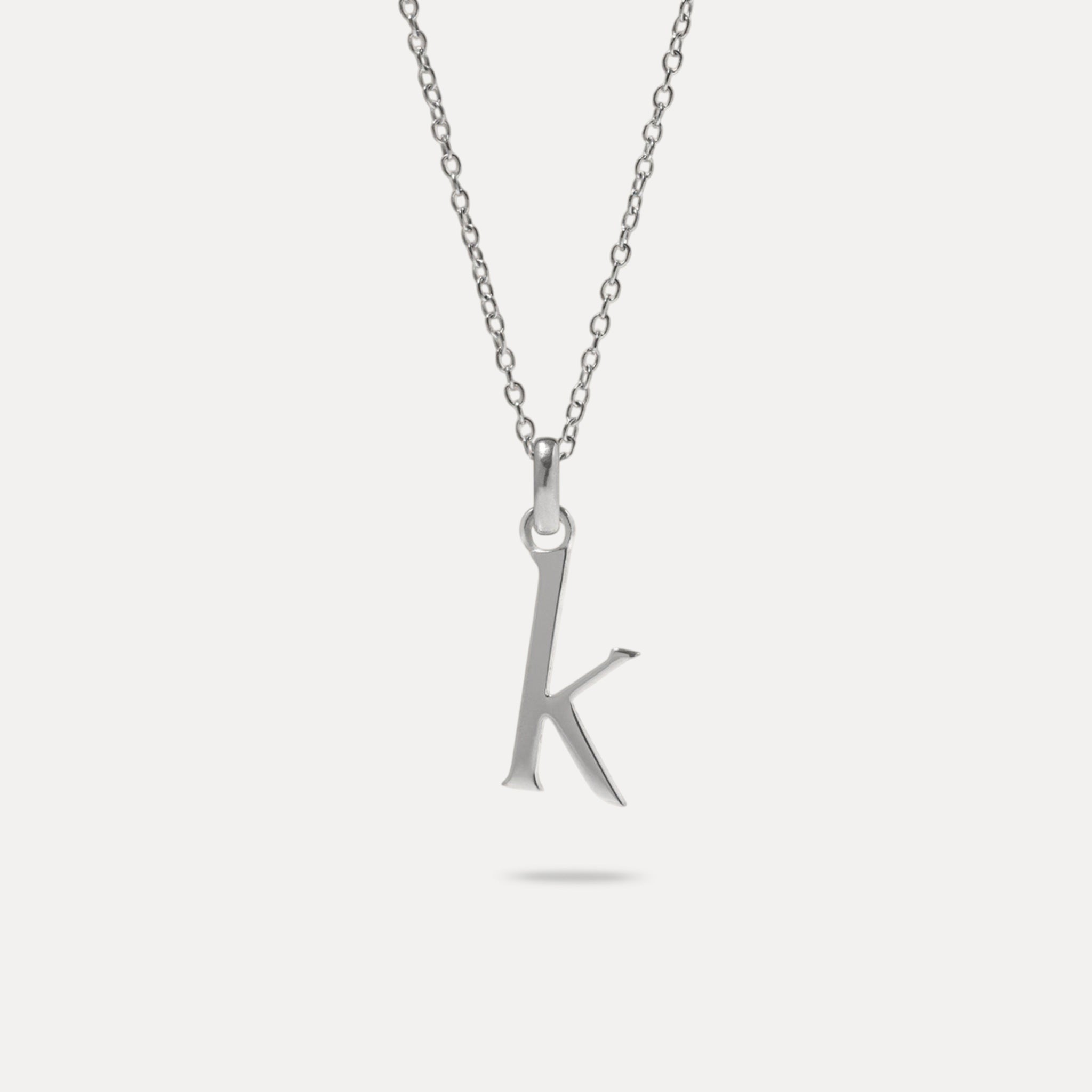 Initial with Anchor Chain 925 Silver