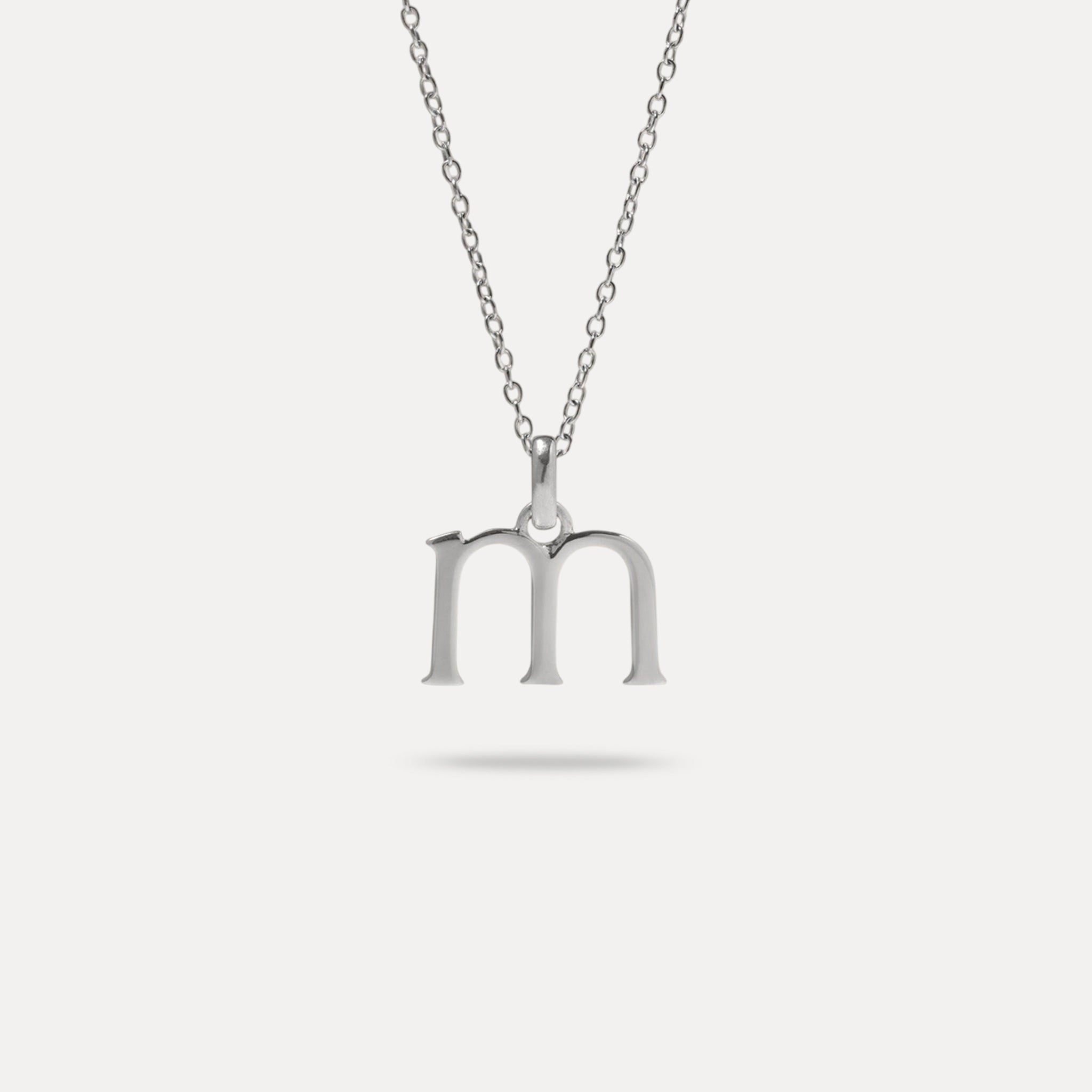 Initial with Anchor Chain 925 Silver