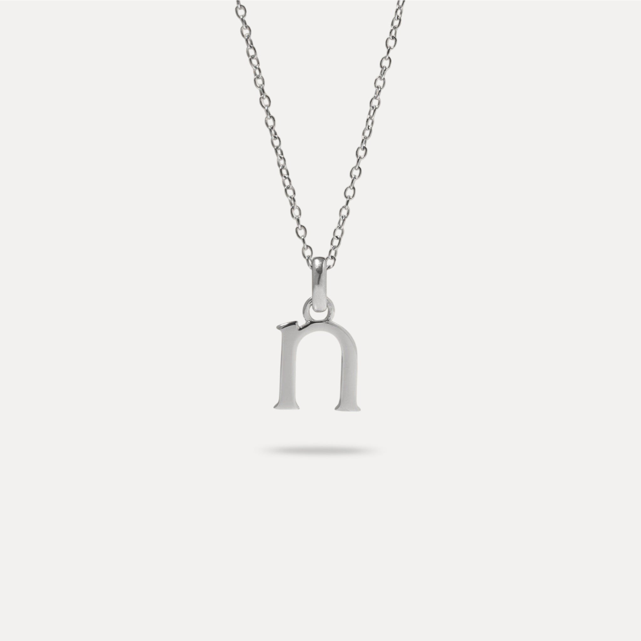 Initial with Anchor Chain 925 Silver