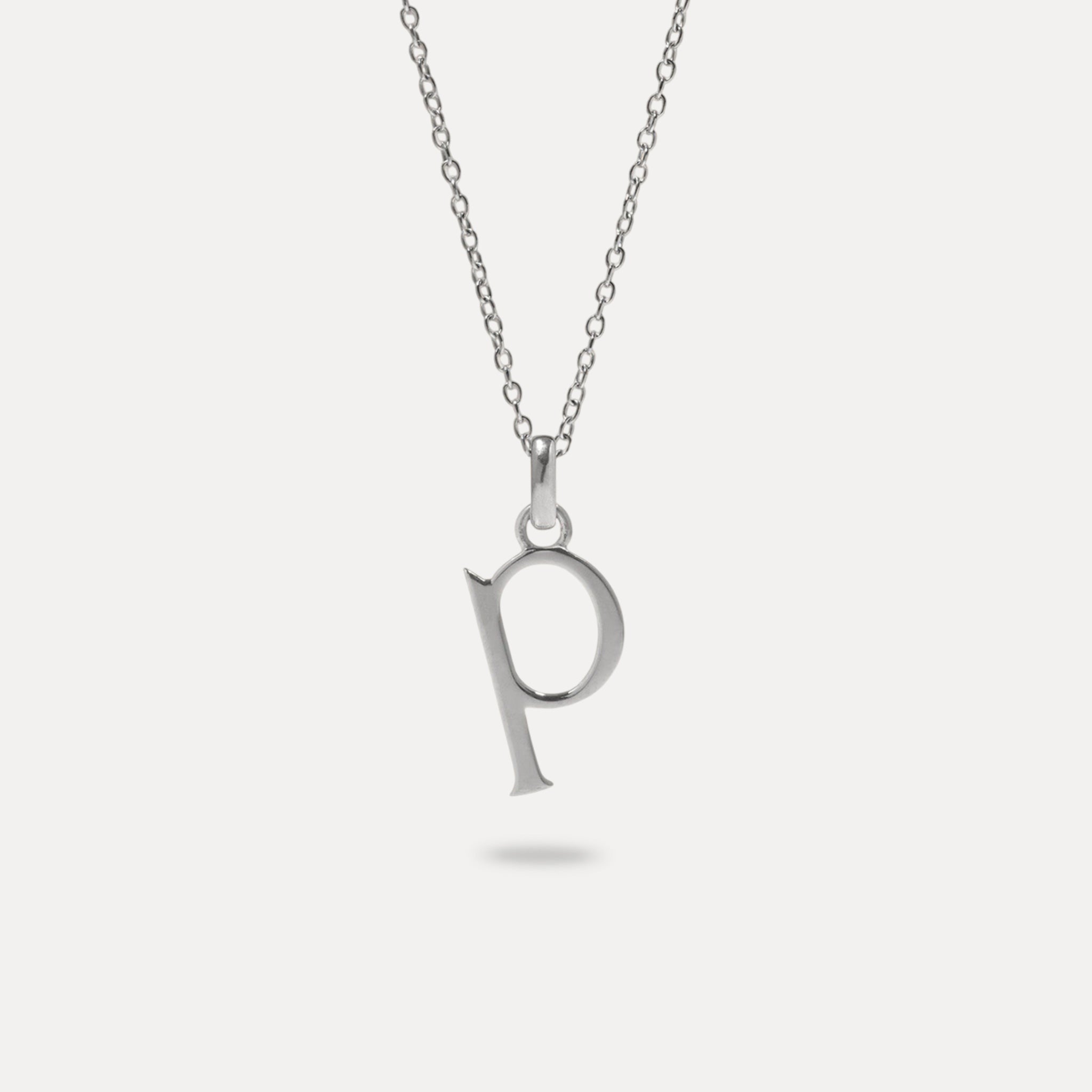 Initial with Anchor Chain 925 Silver