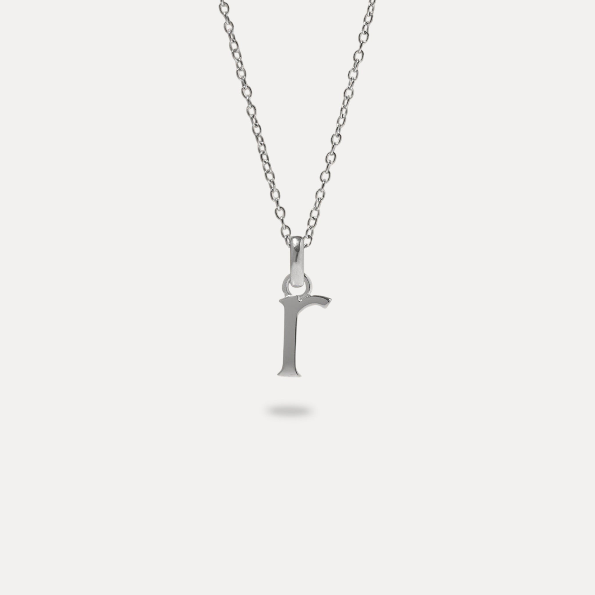 Initial with Anchor Chain 925 Silver
