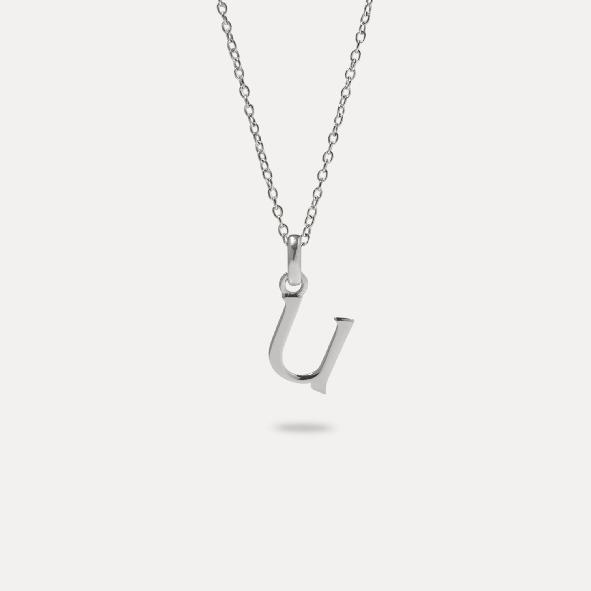 Initial with Anchor Chain 925 Silver
