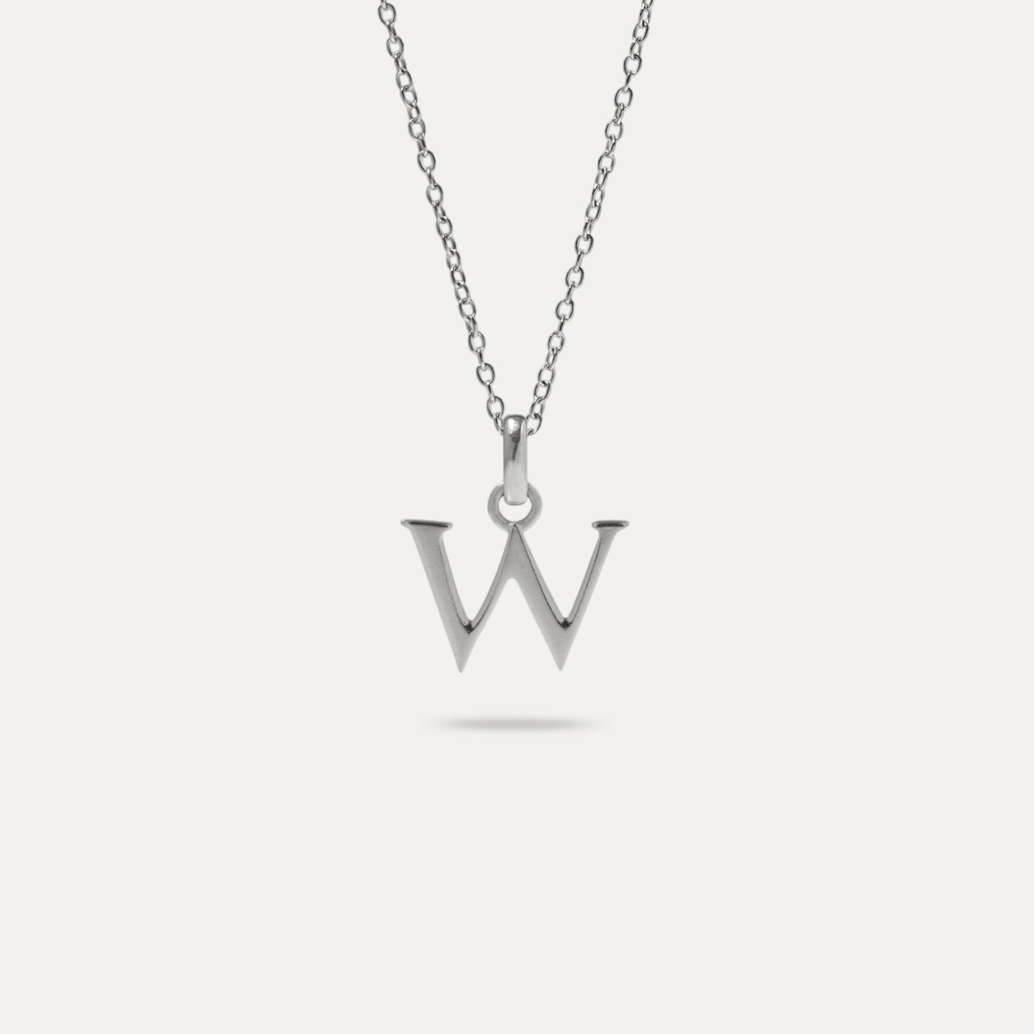 Initial with Anchor Chain 925 Silver