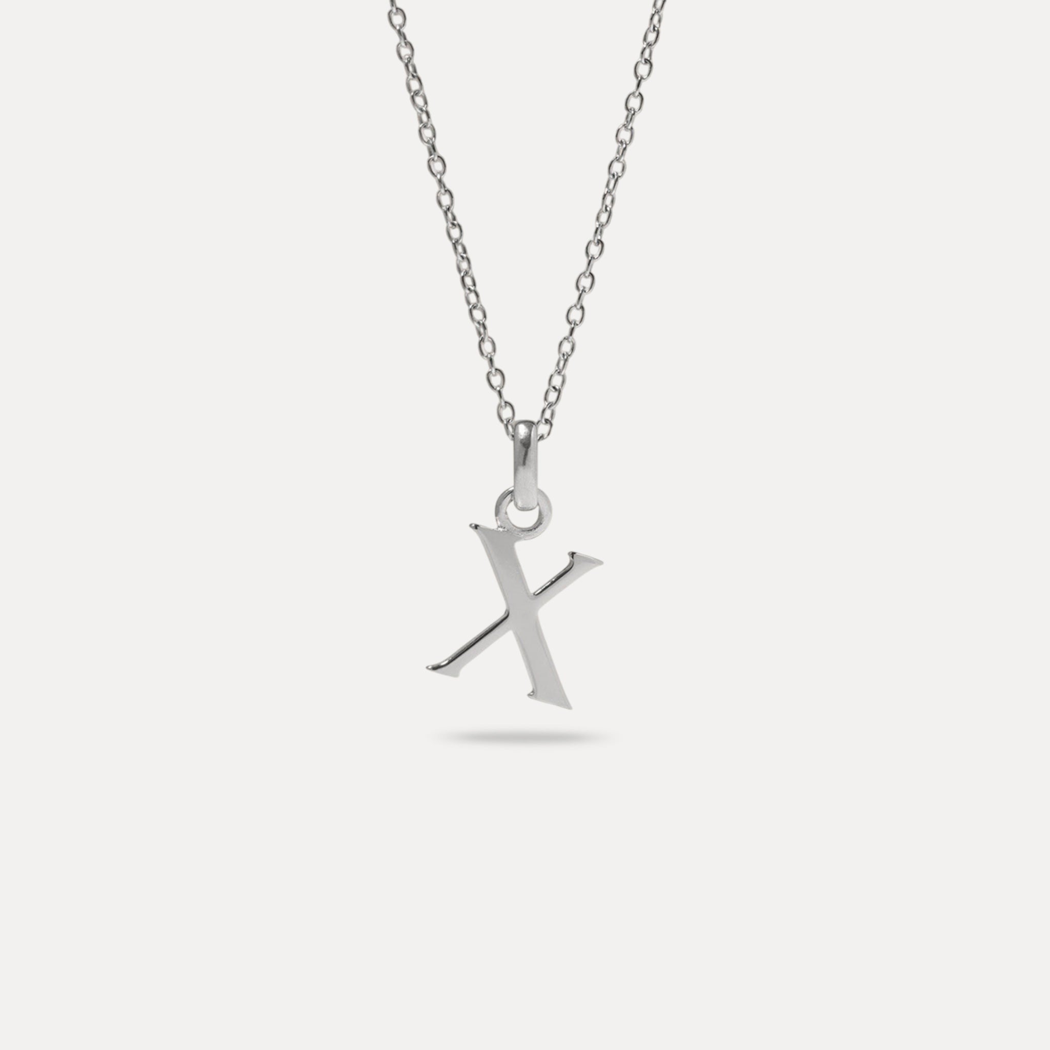 Initial with Anchor Chain 925 Silver