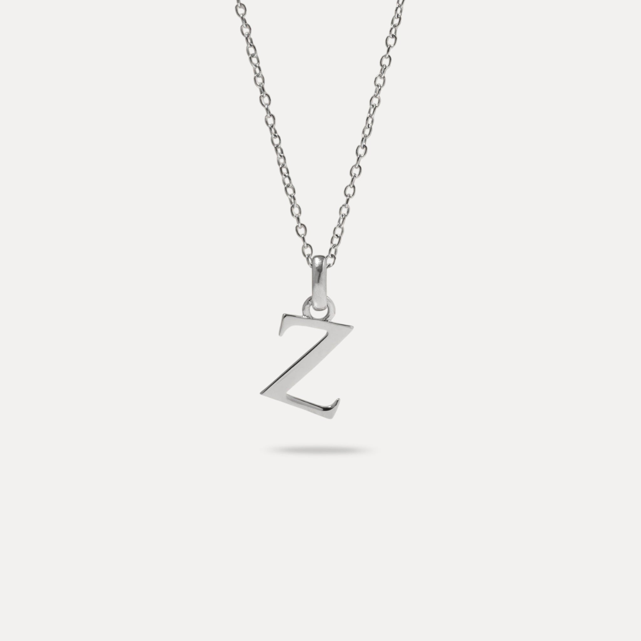Initial with Anchor Chain 925 Silver
