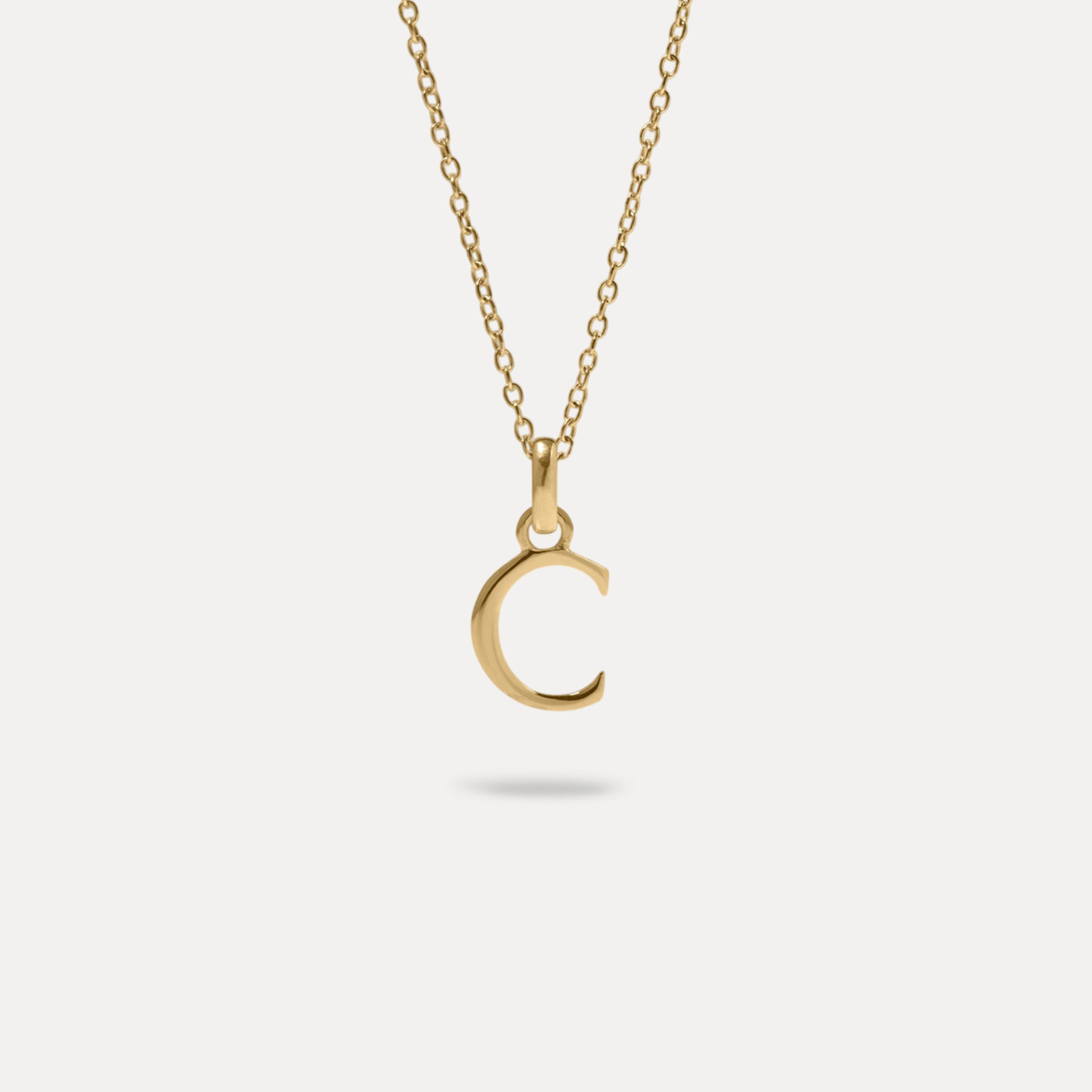 Initial with Anchor Chain | 14k Gold