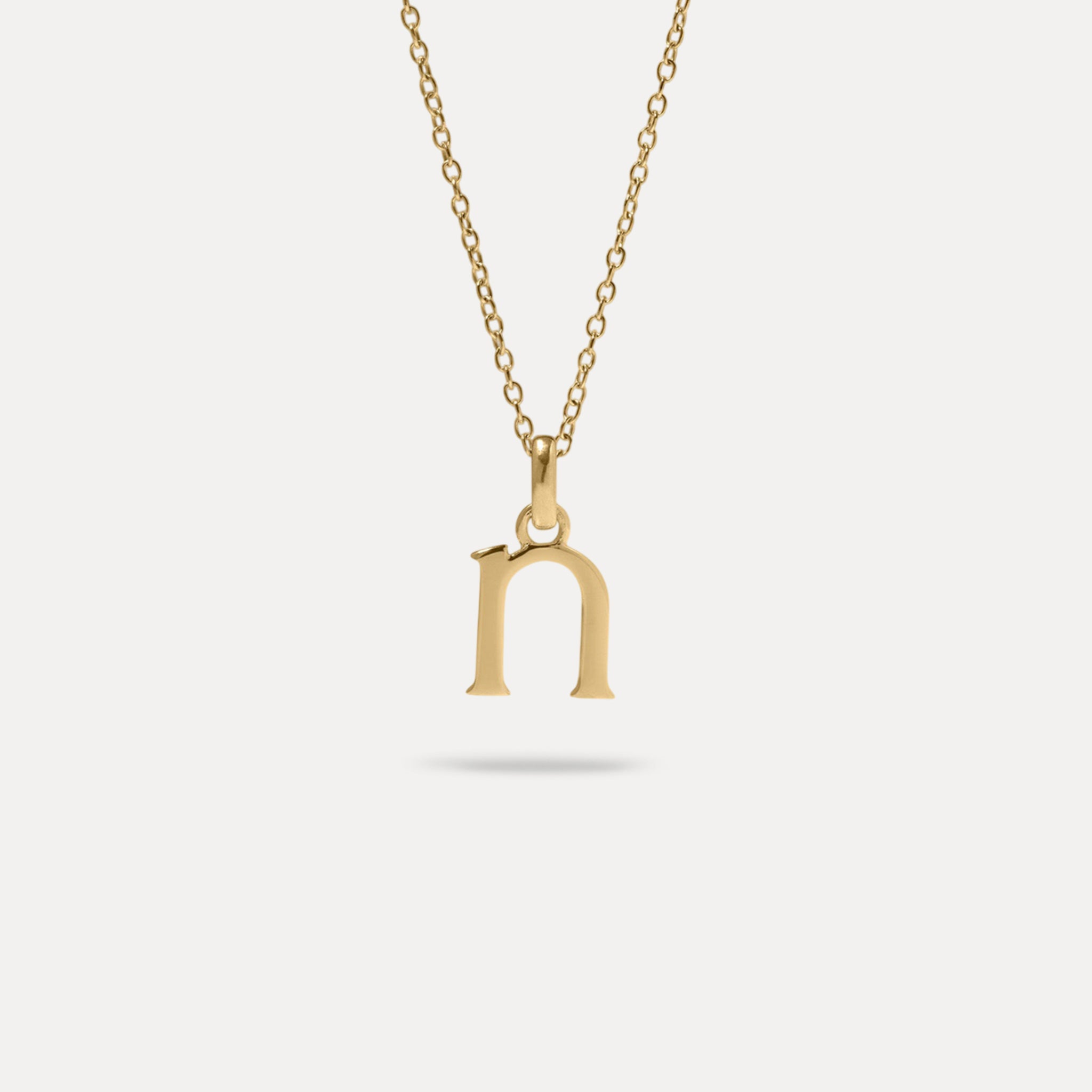 Initial with Anchor Chain | 14k Gold