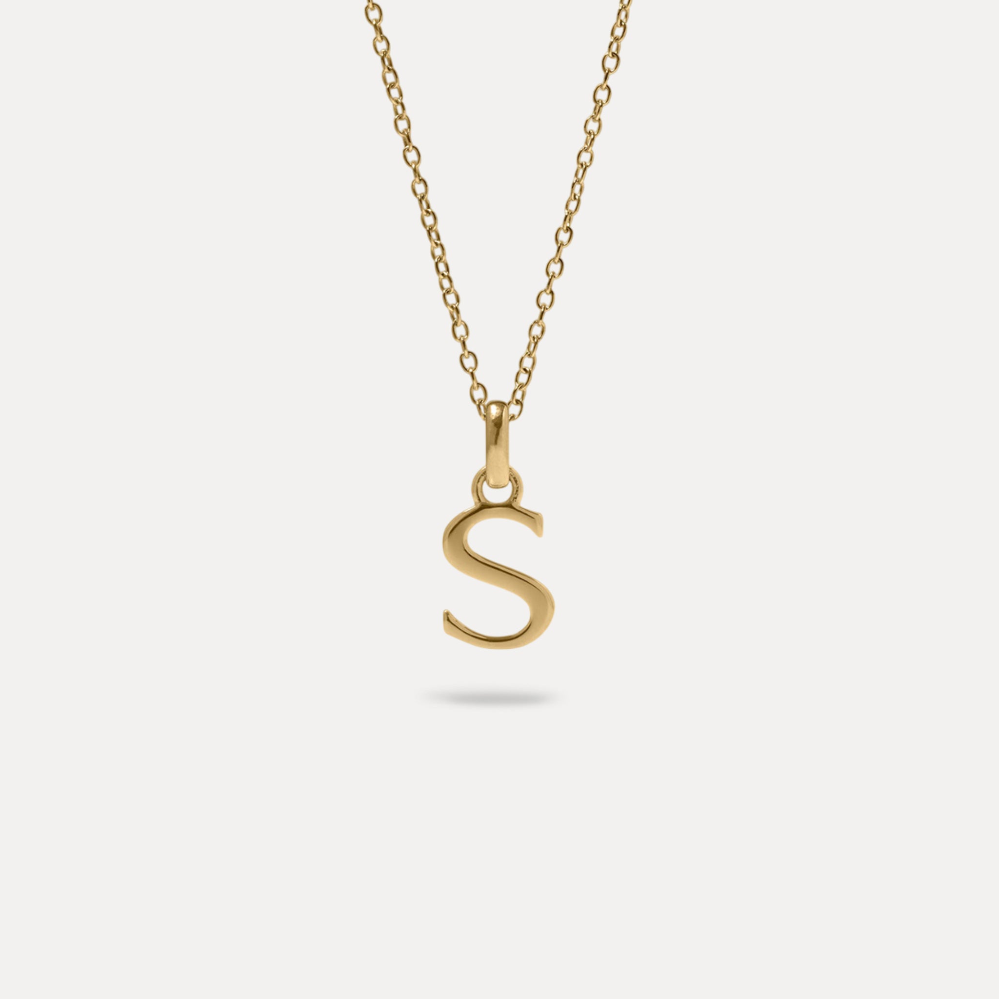 Initial with Anchor Chain | 14k Gold