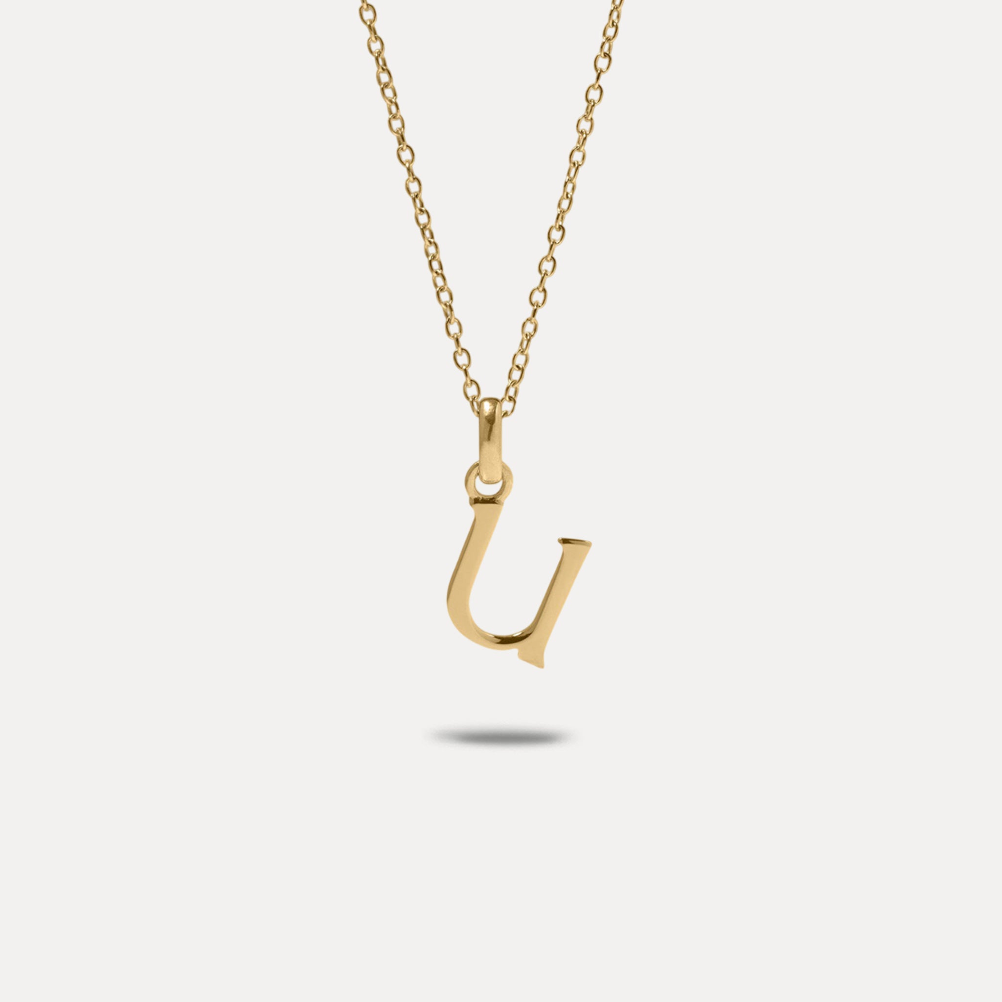 Initial with Anchor Chain | 14k Gold