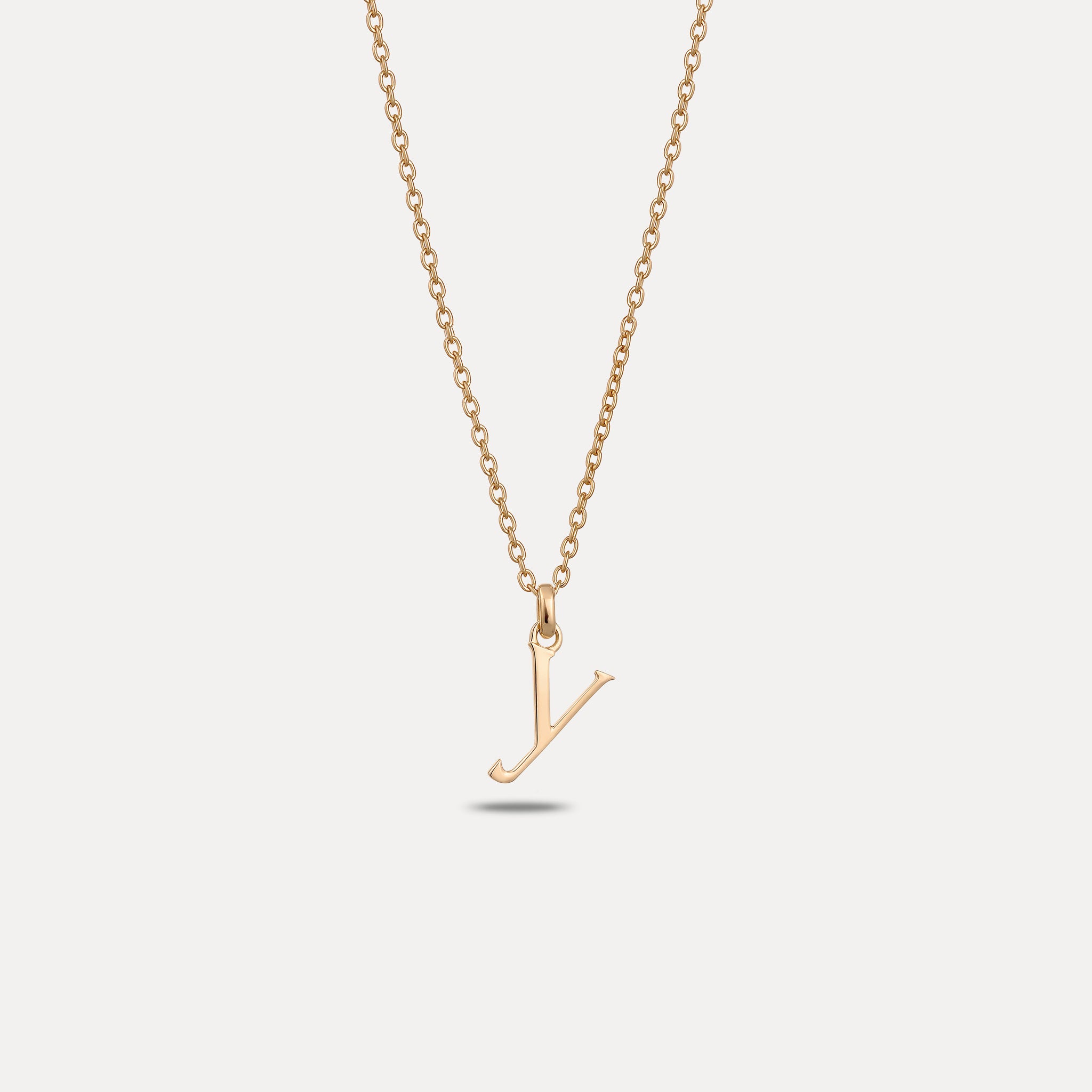 Initial with Anchor Chain | 14k Gold