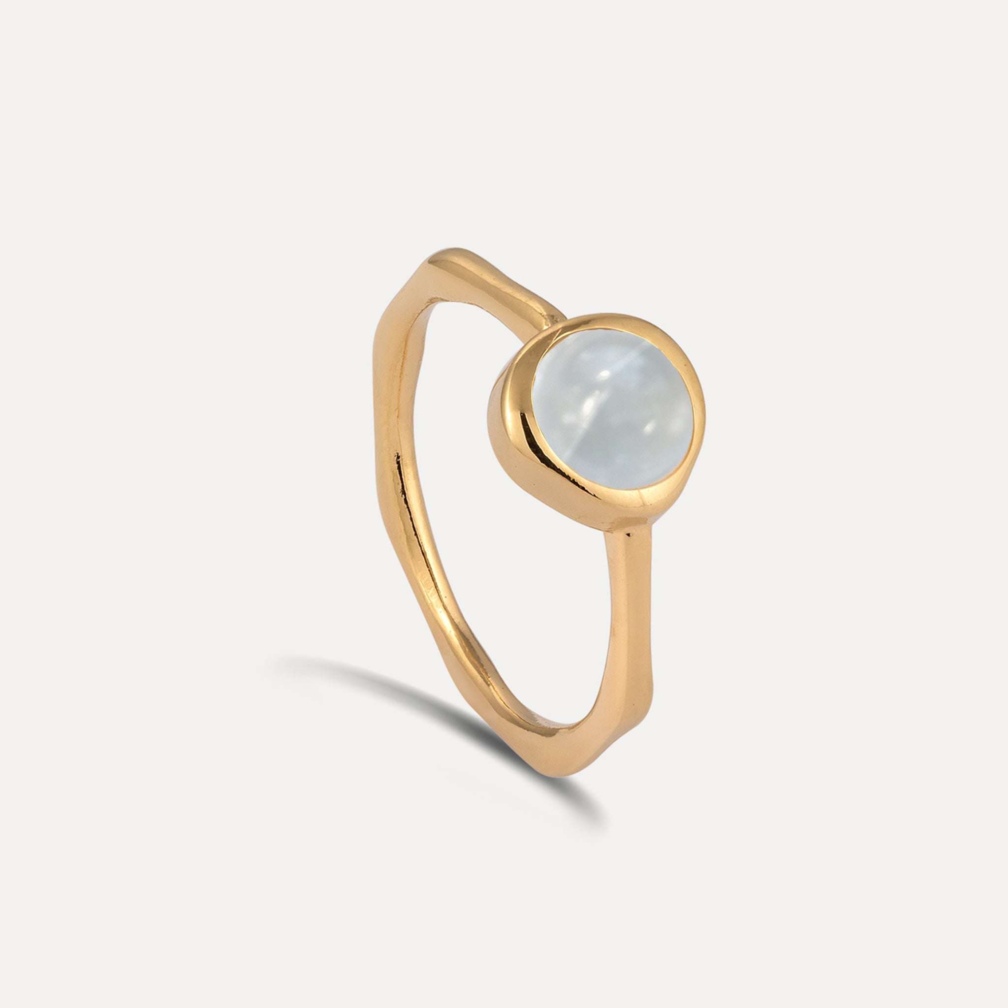 Zodiac Birthstone Ring | 14k Gold - Glossy