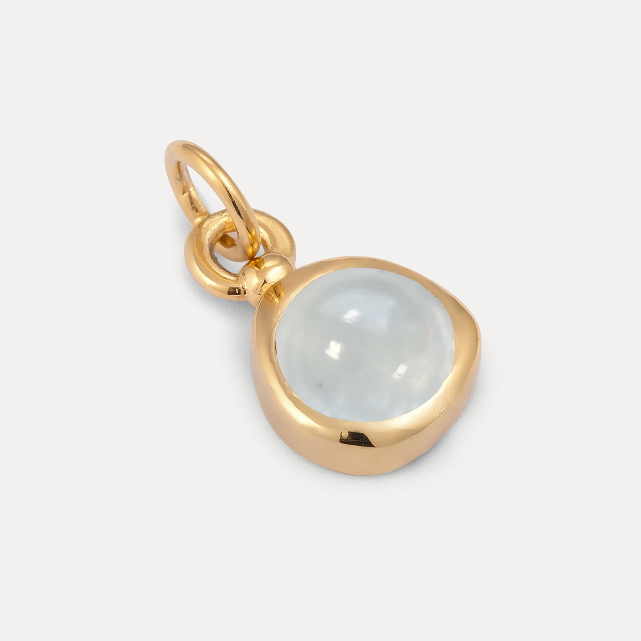 Zodiac Birthstone Pendant | 14k Gold - Glossy