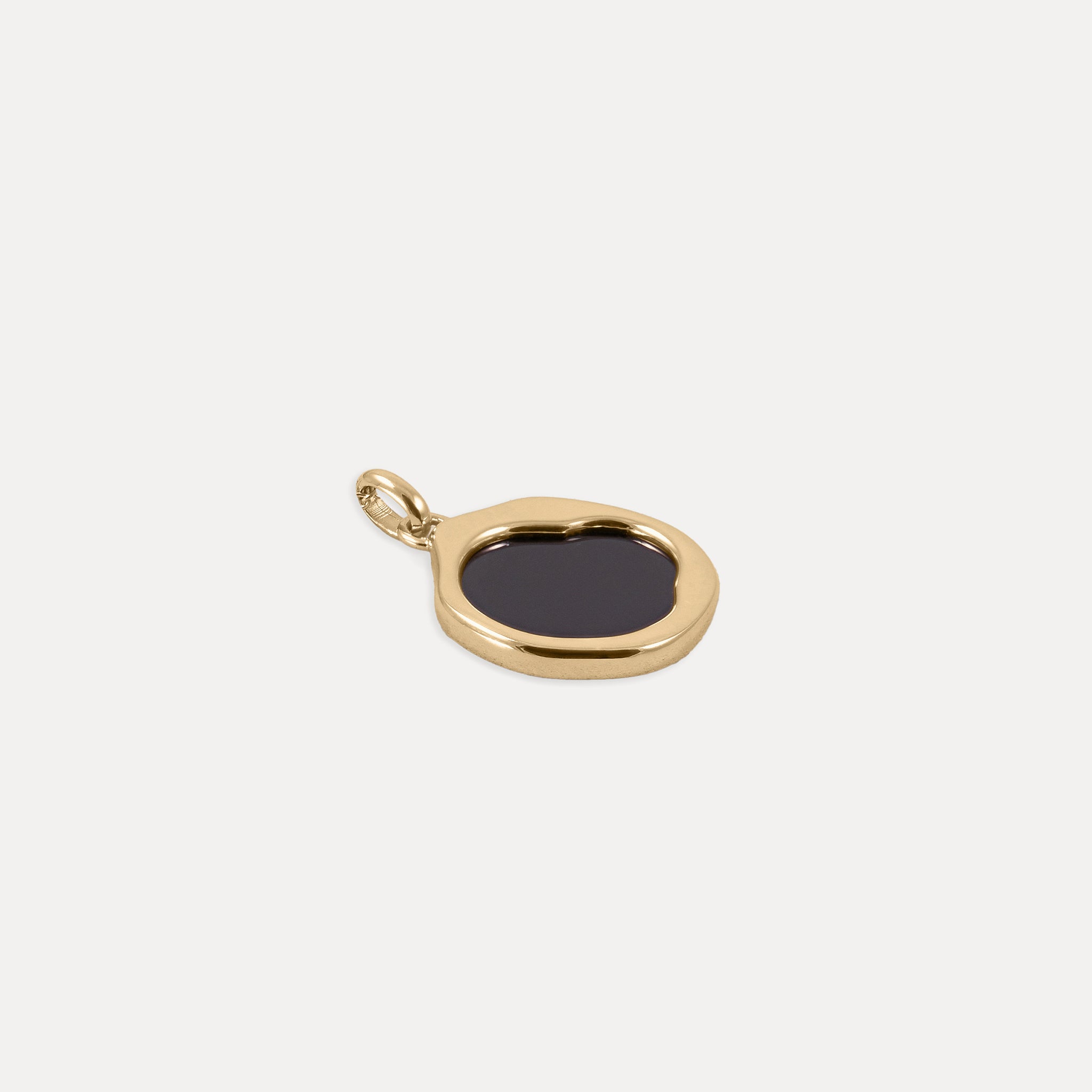 Onyx Organic Pendant | 14k Gold