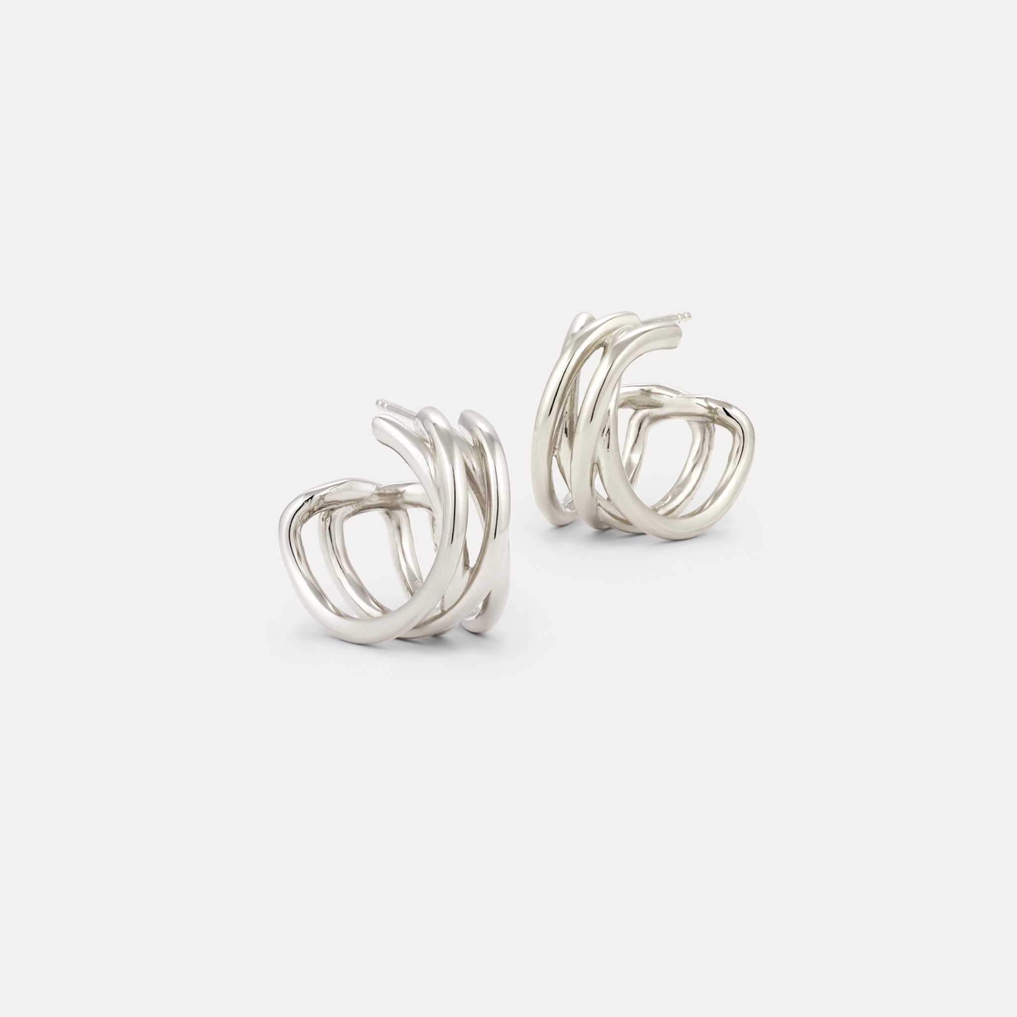 Hypnotic Loop Hoop Earrings