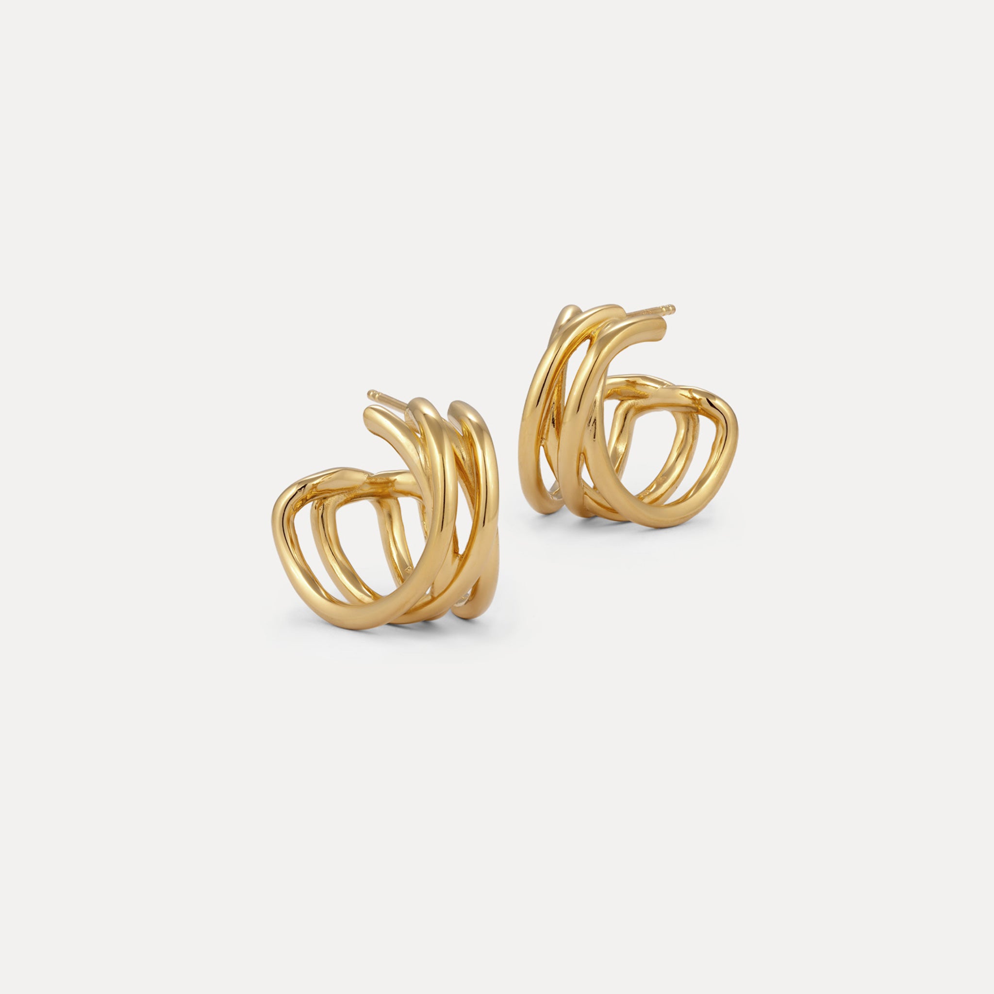 Hypnotic Loop Hoop Earrings