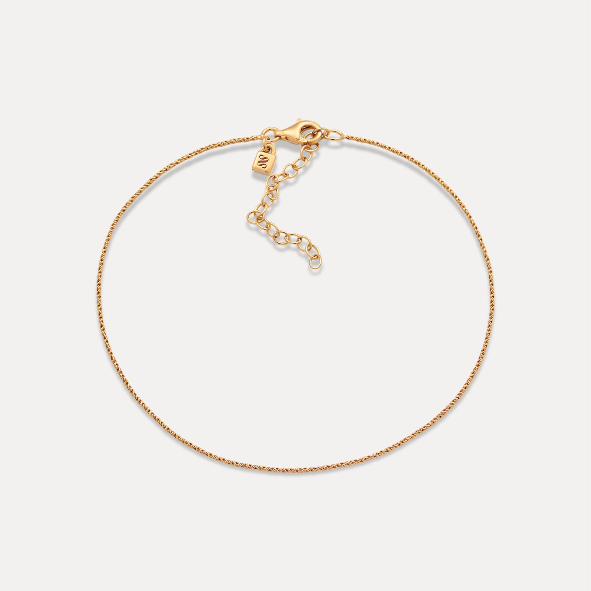 Spiral Dainty Chain Anklet