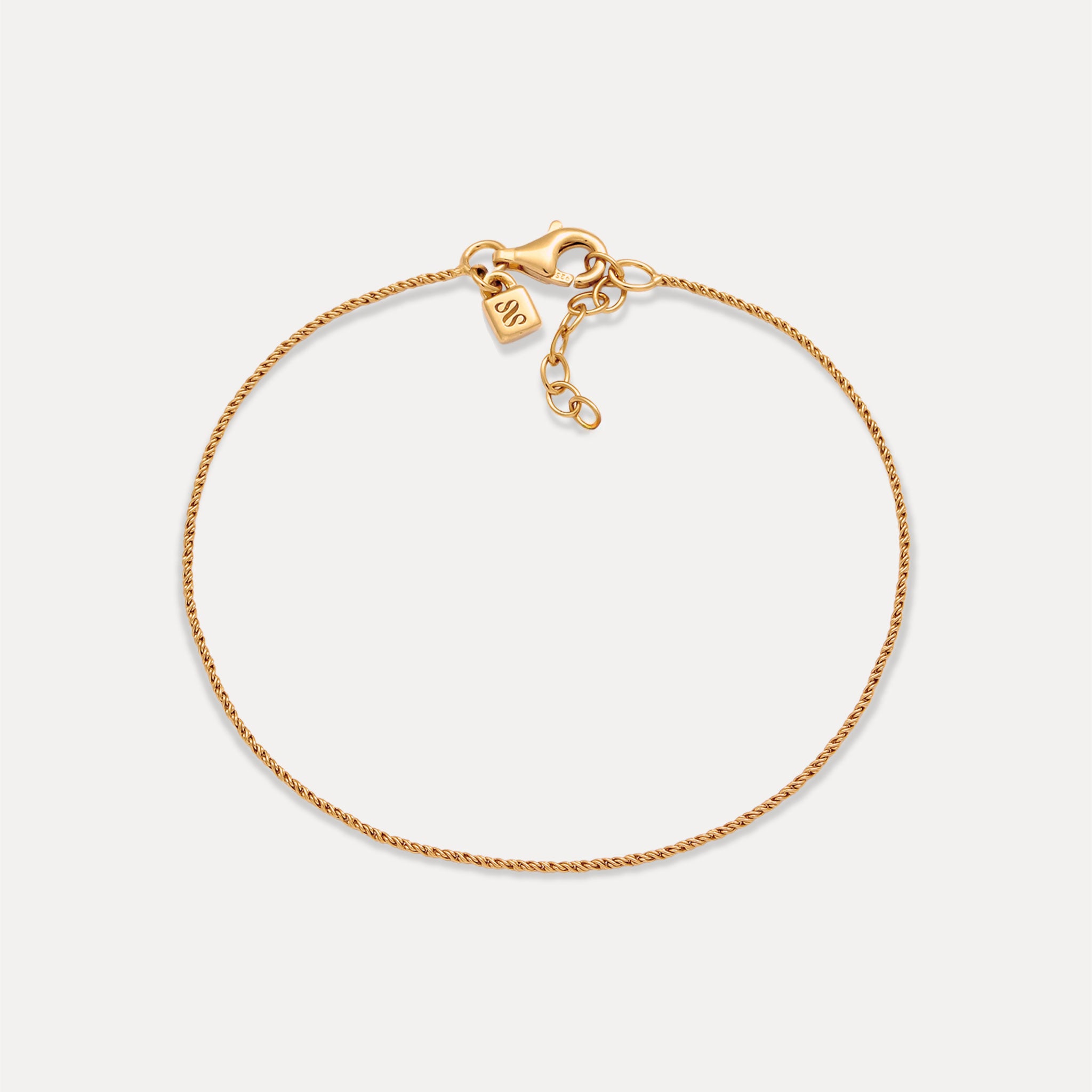 Spiral Dainty Chain Bracelet