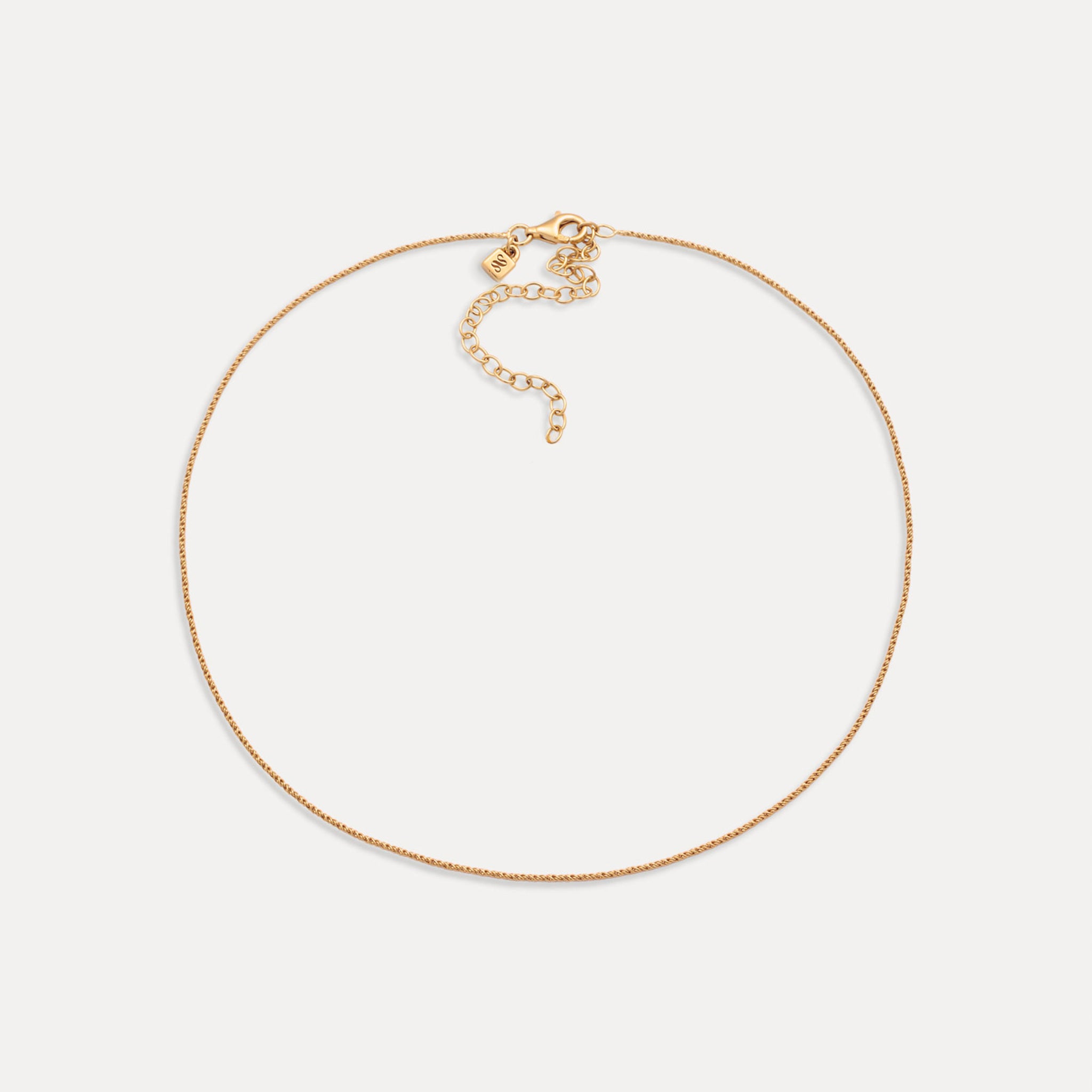 Spiral Dainty Chain Choker