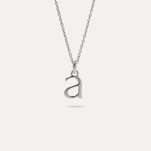 Initial with Anchor Chain 925 Silver