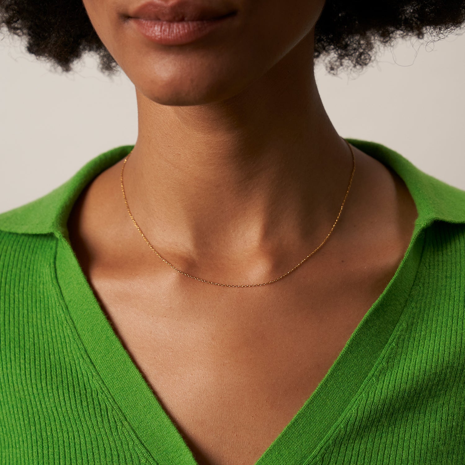 Anchor Chain Necklace | 14k Gold