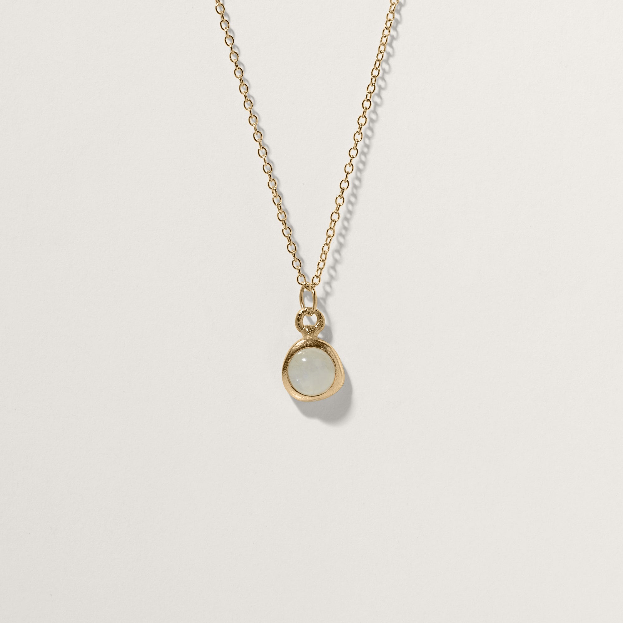 Zodiac Birthstone Necklace 14k Solid Gold