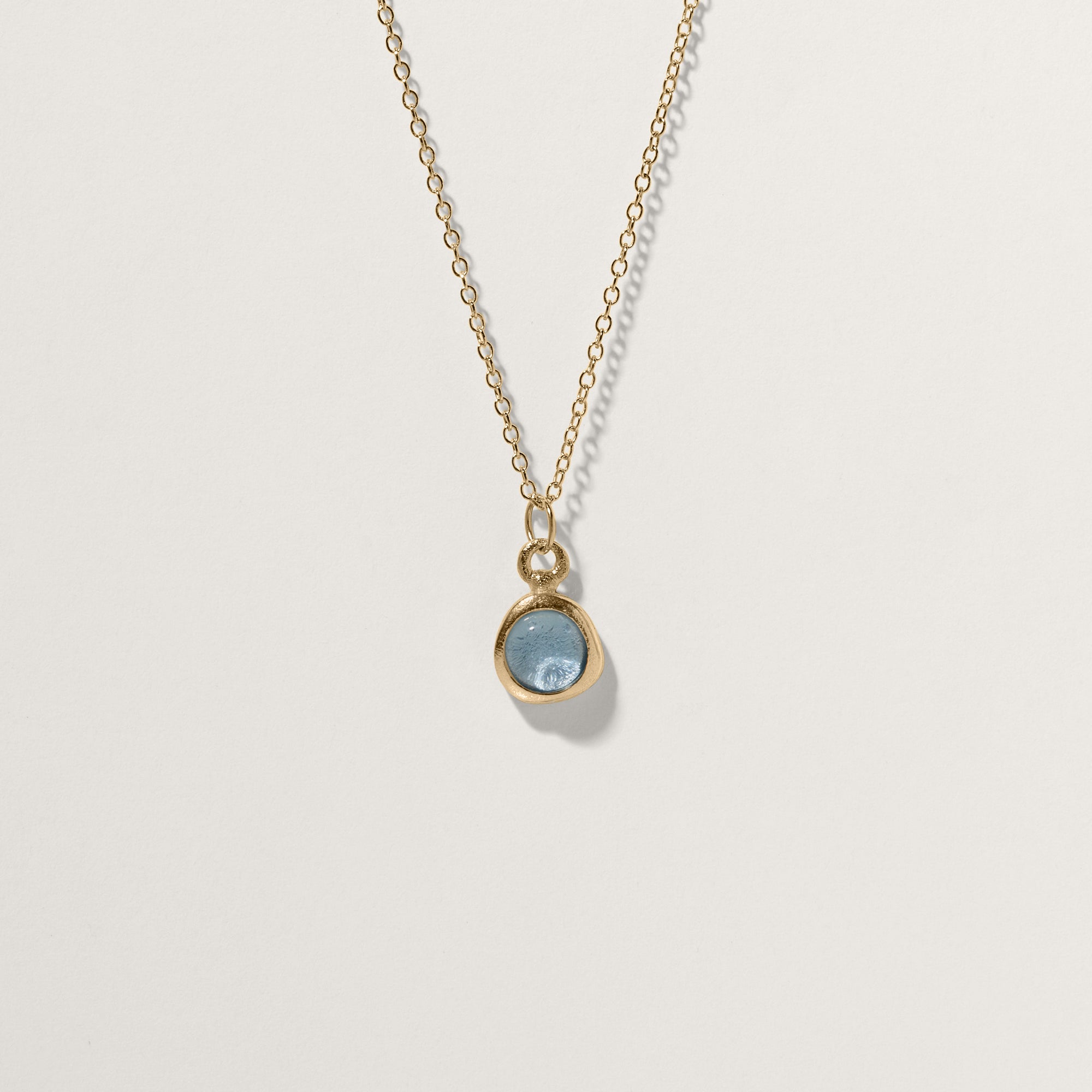 Zodiac Birthstone Necklace 14k Solid Gold