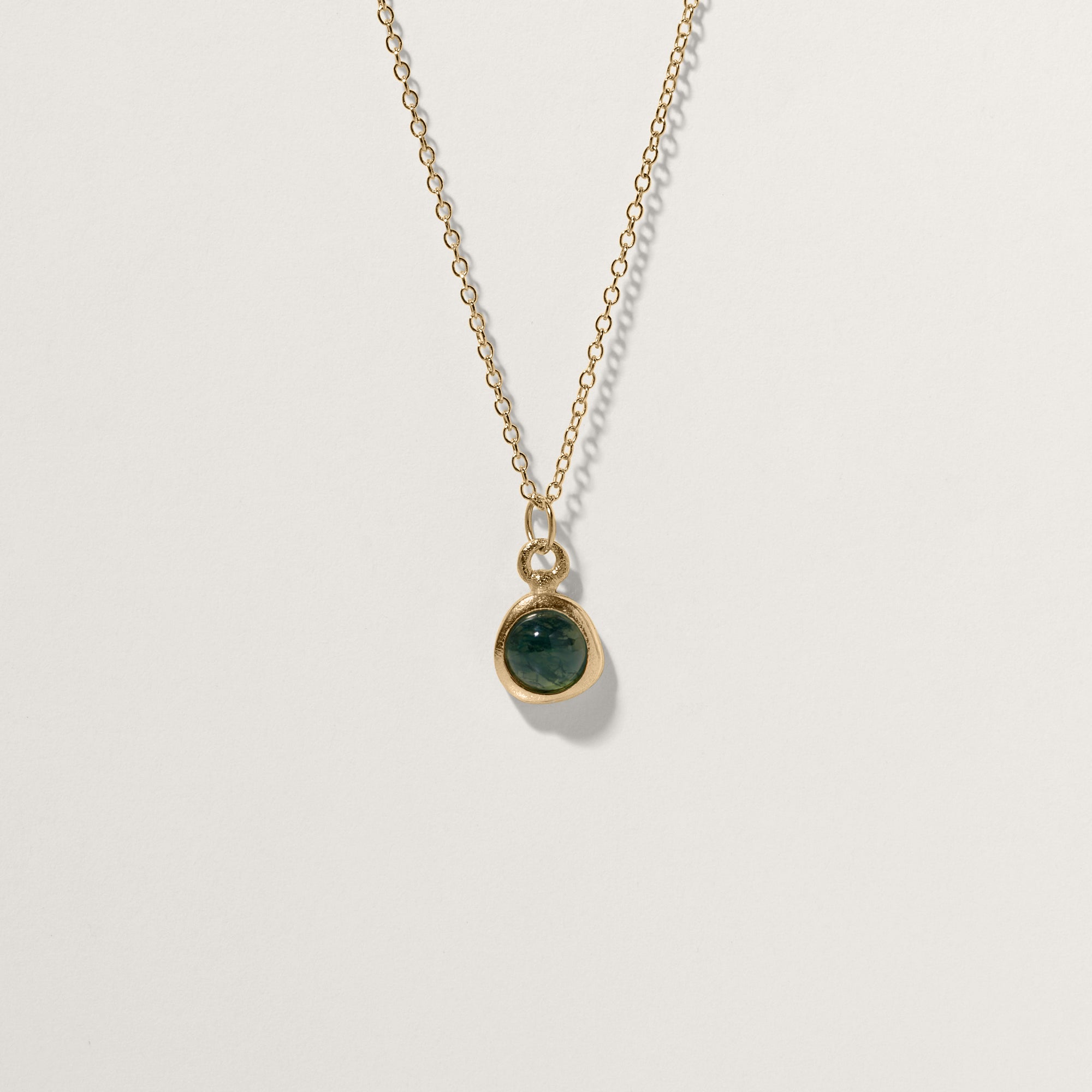 Zodiac Birthstone Necklace 14k Solid Gold