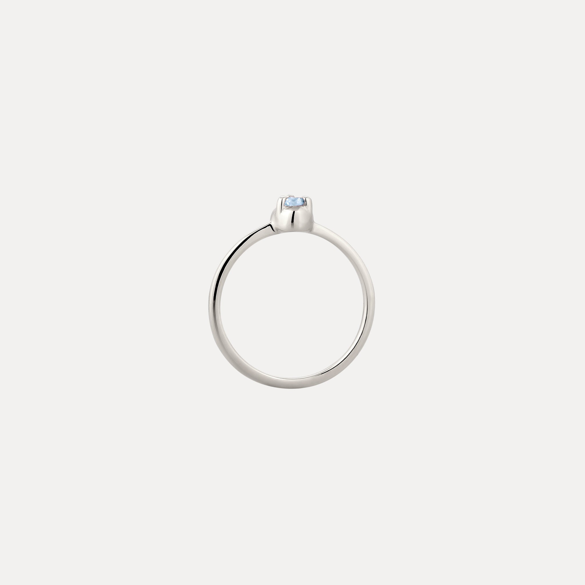 Mini Birthstone Ring 925 Silver