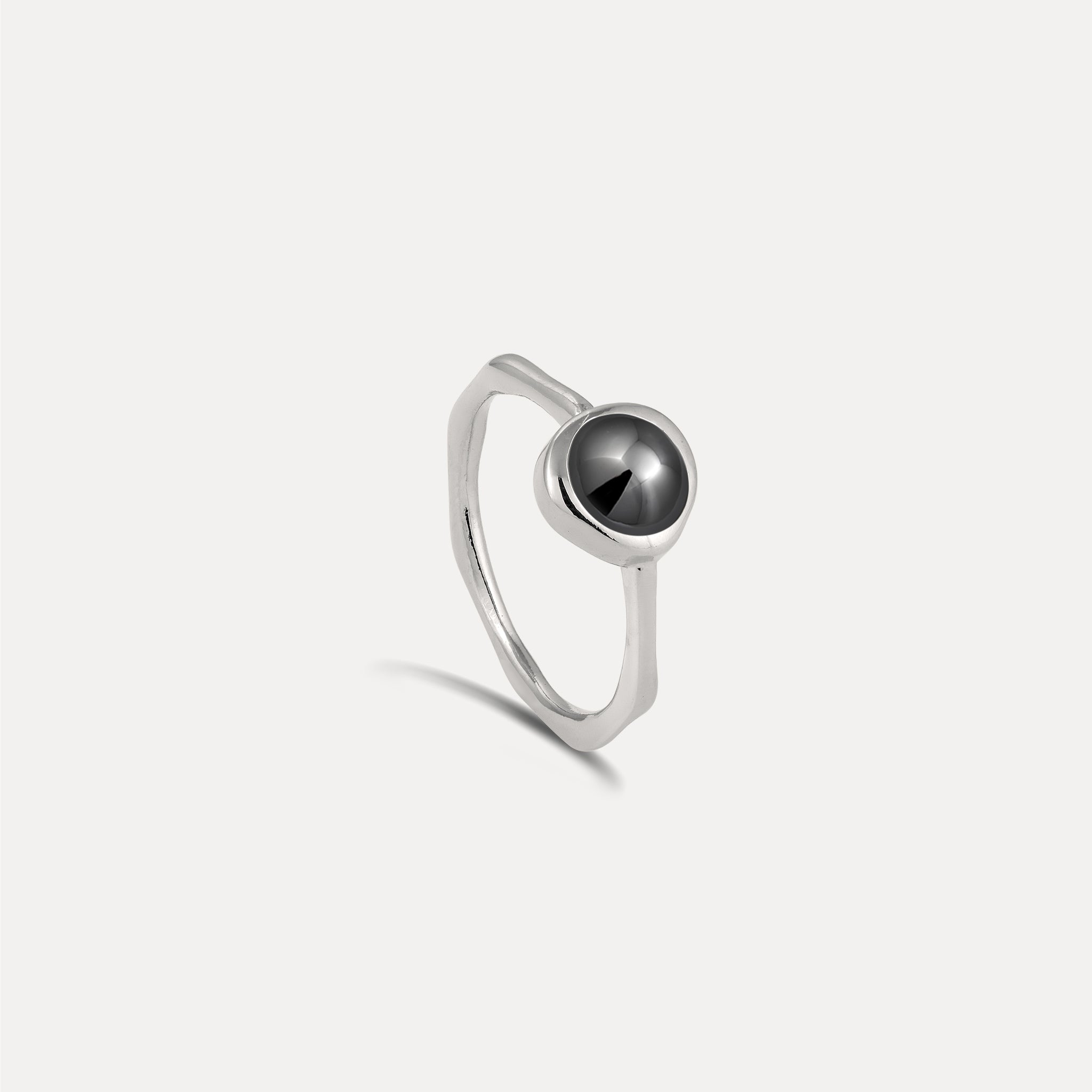 Zodiac Birthstone Ring 925 Silver - Glossy