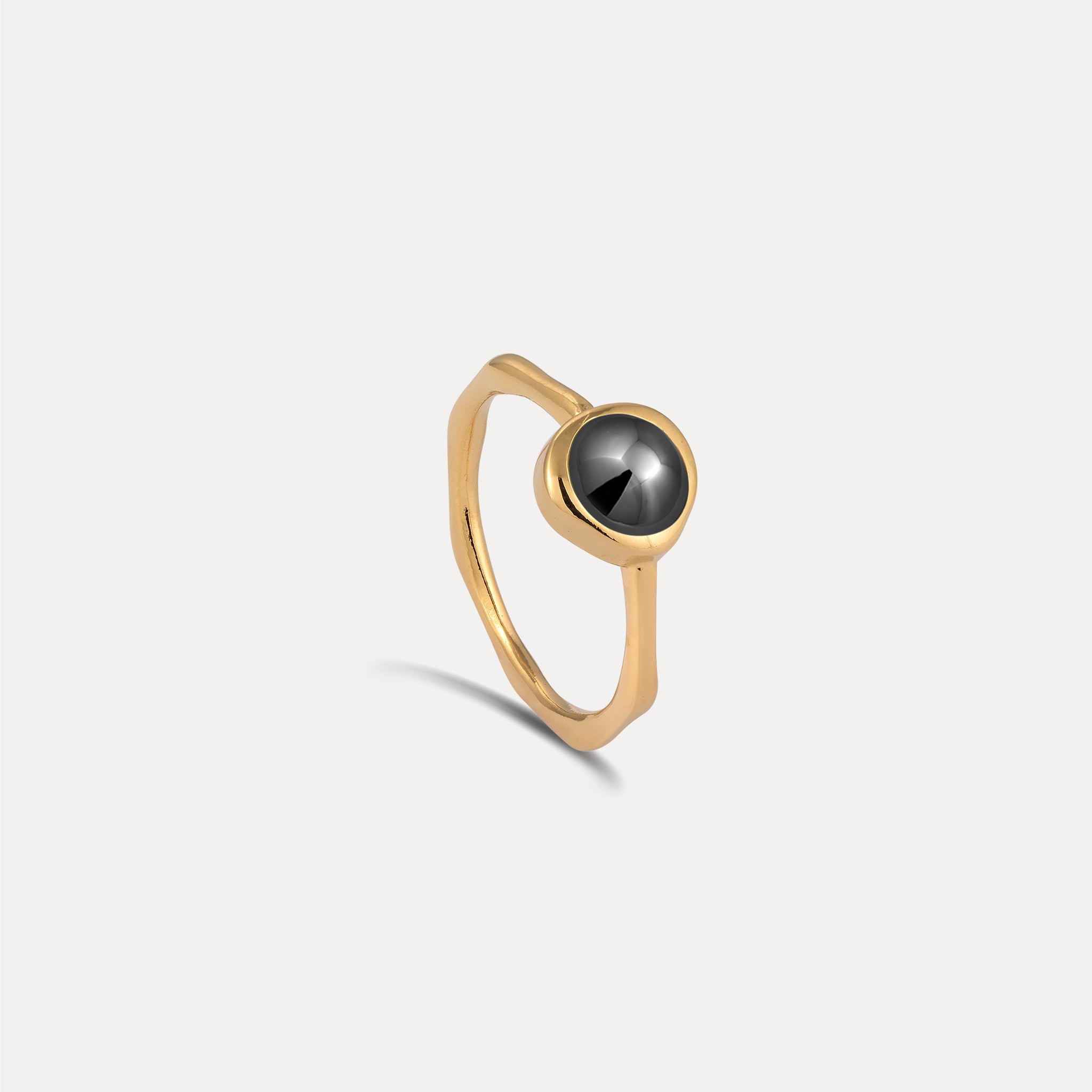 Zodiac Birthstone Ring 24k Gold Vermeil - Glossy