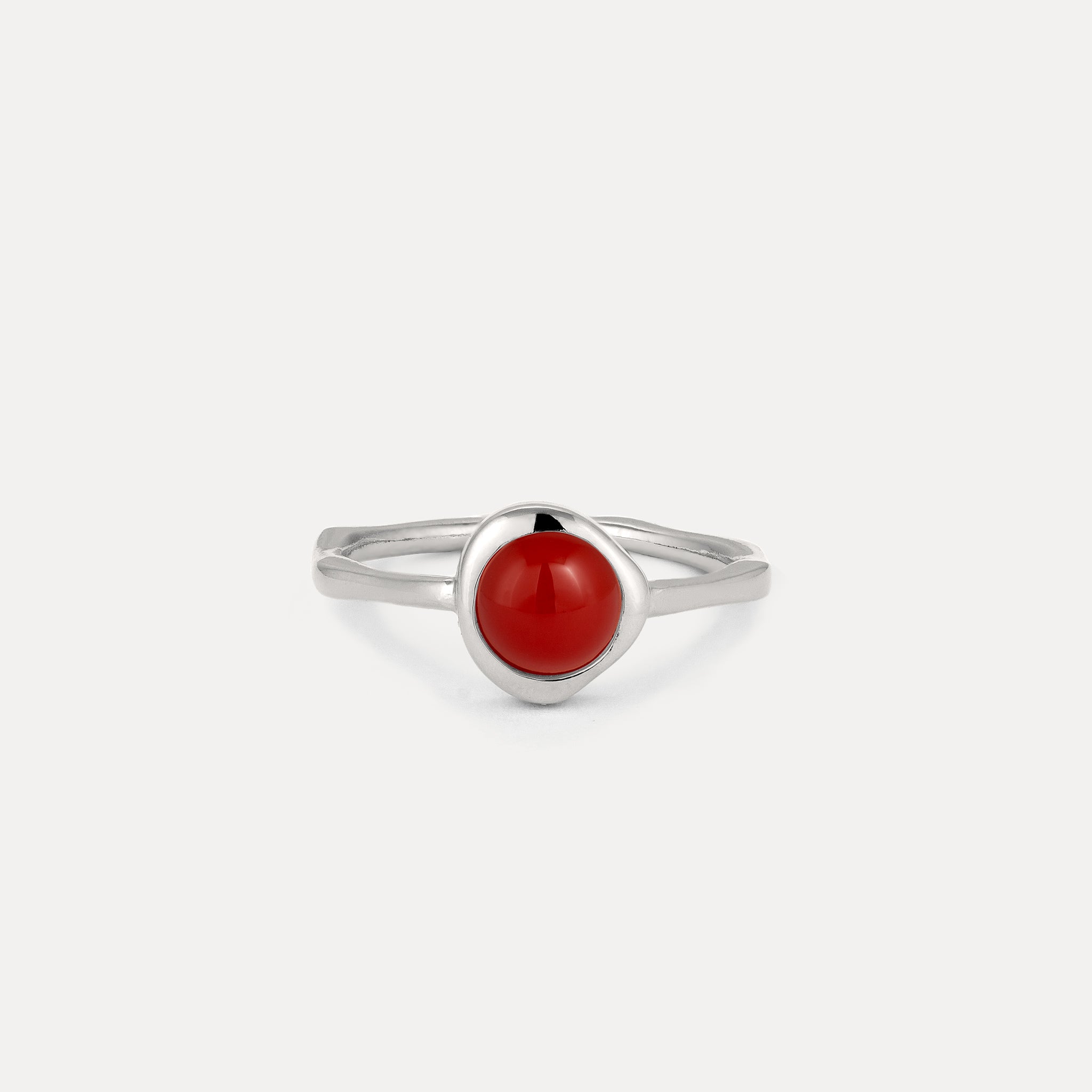 Zodiac Birthstone Ring 925 Silver - Glossy