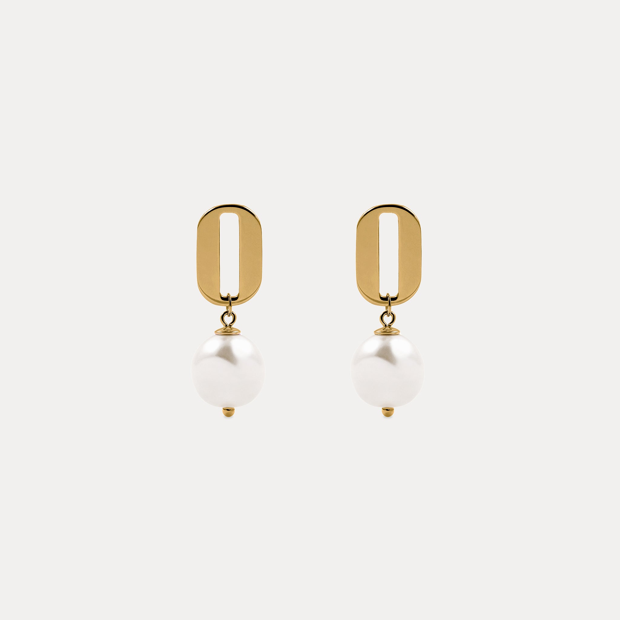 Pearl Baroque O Drop Earrings