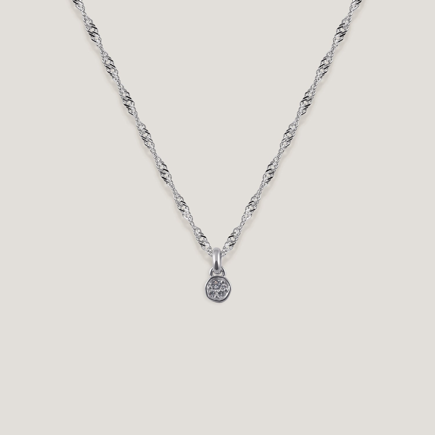 White Crystals Belong Pavé Kette