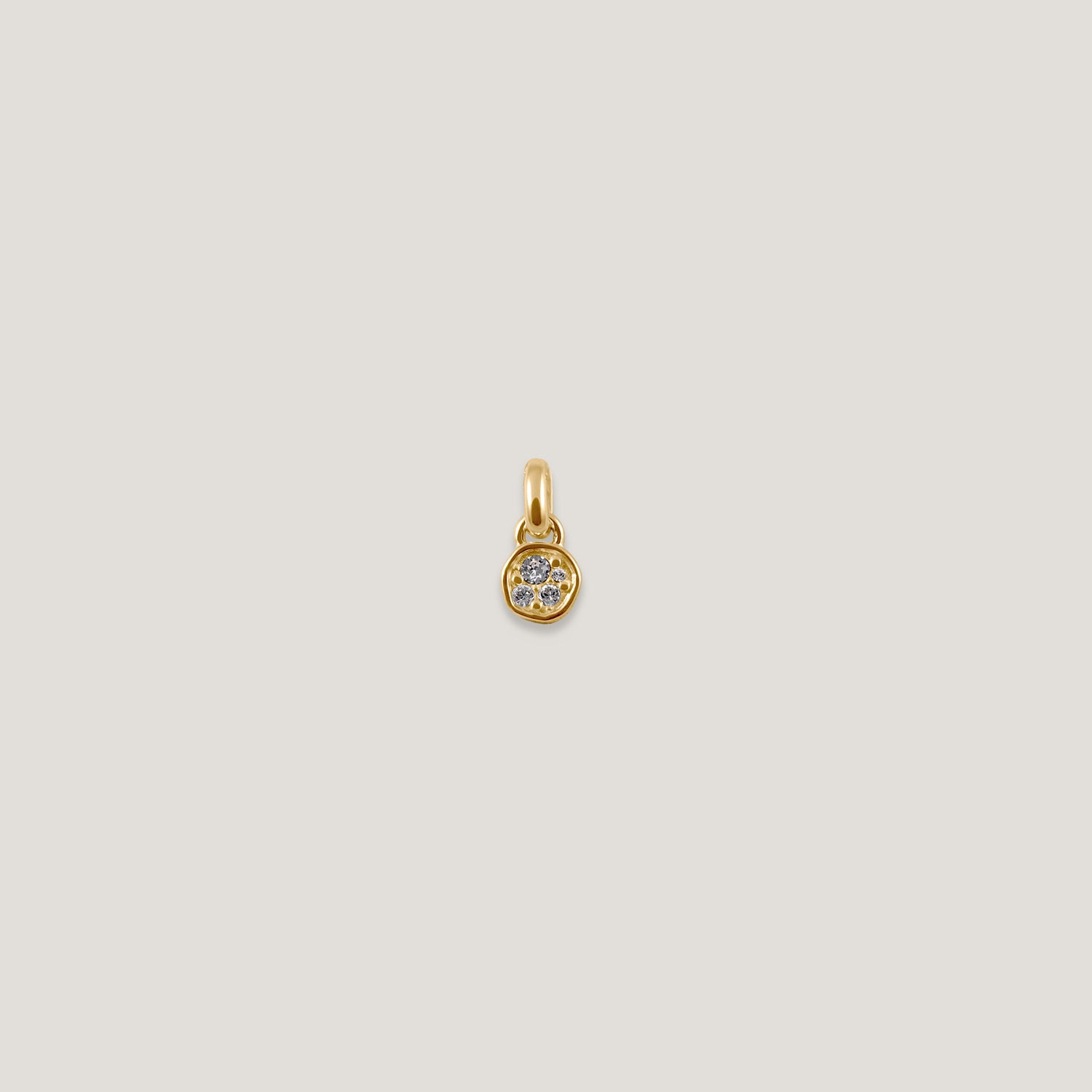 White Crystals Belong Pavé Pendant