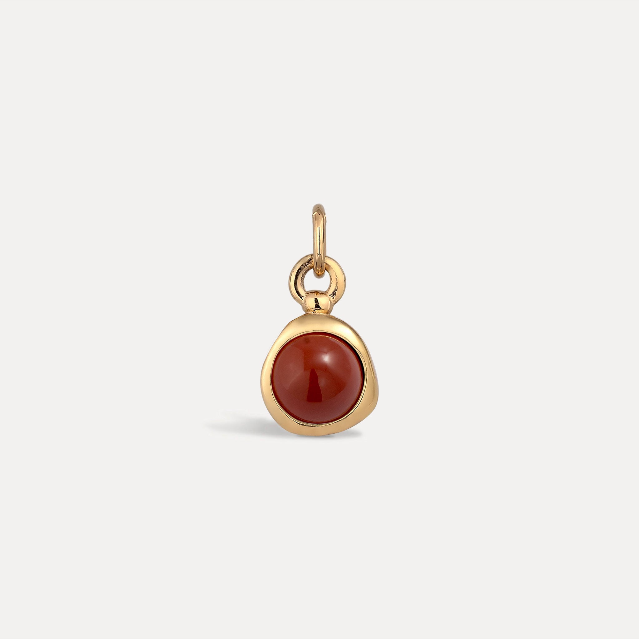 Zodiac Birthstone Pendant | 14k Gold - Glossy