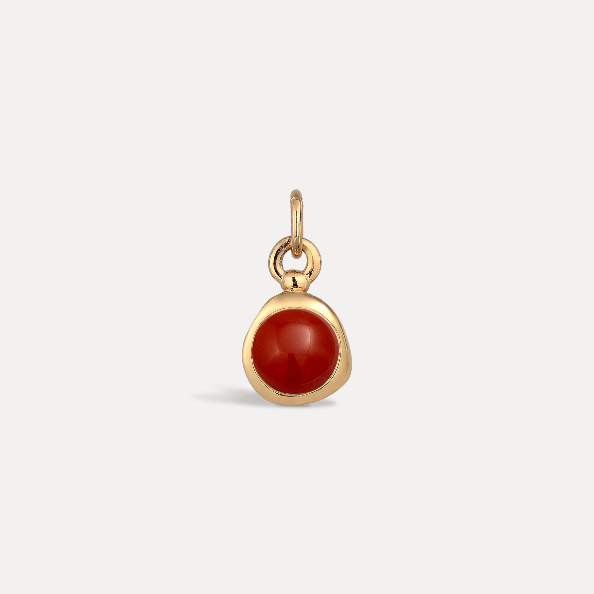 Zodiac Birthstone Pendant | 14k Gold - Glossy