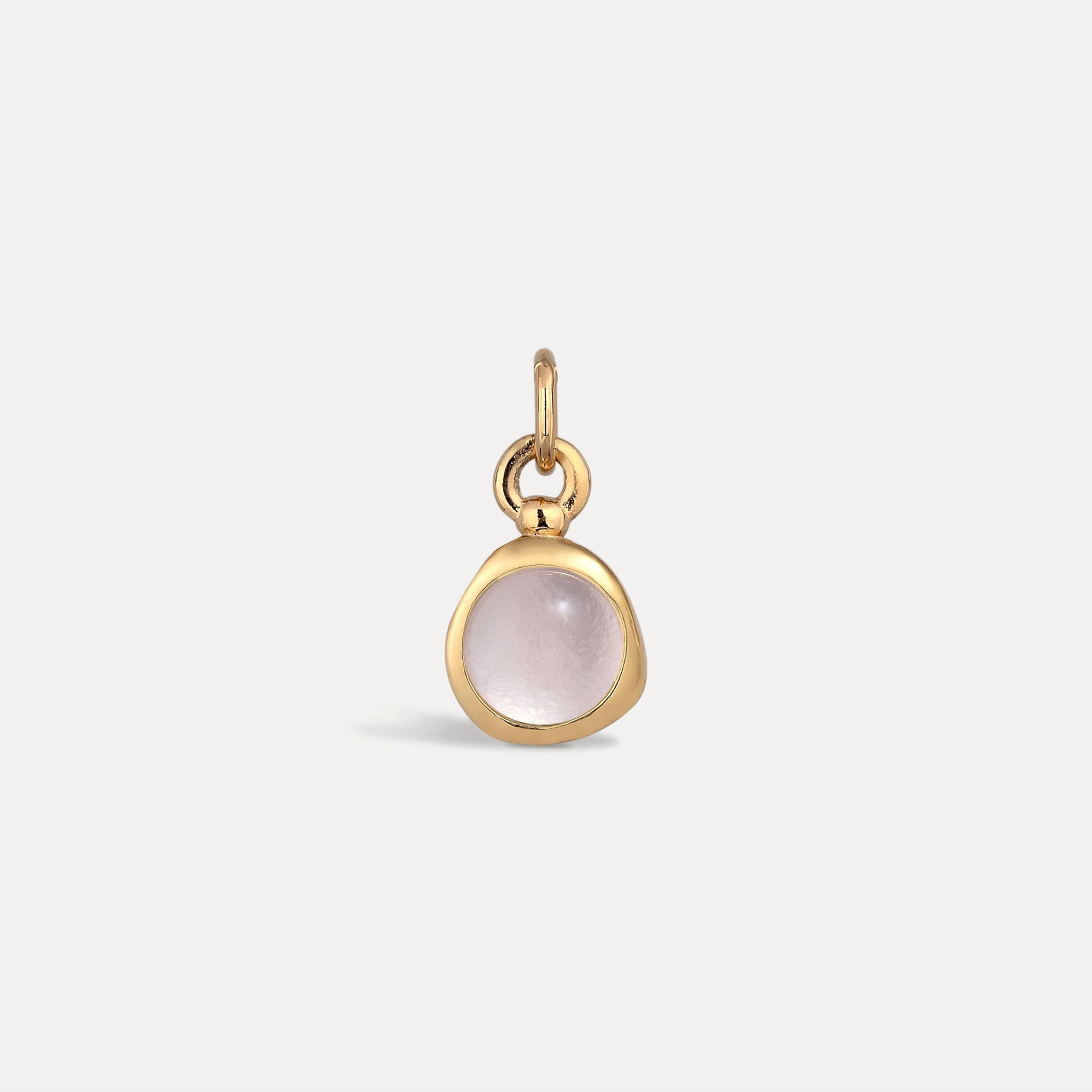 Zodiac Birthstone Pendant | 14k Gold - Glossy