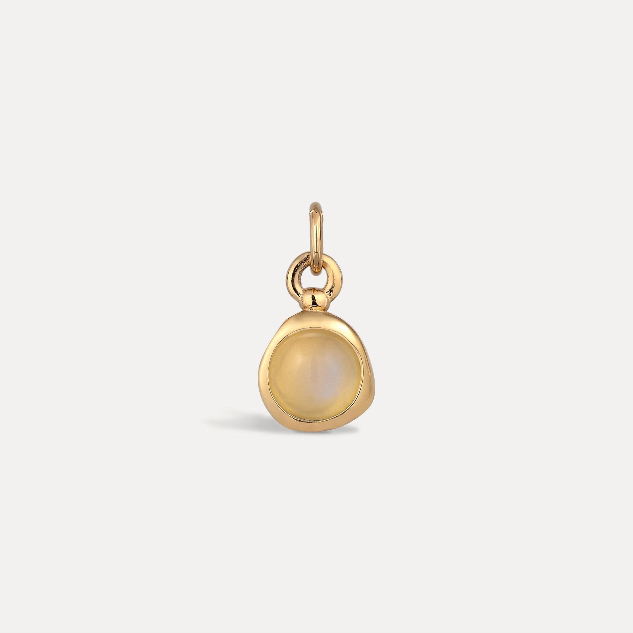 Zodiac Birthstone Pendant | 14k Gold - Glossy