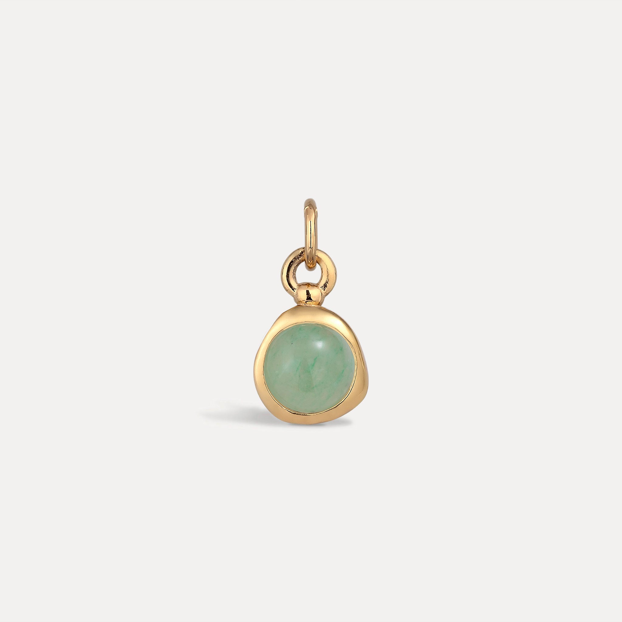 Zodiac Birthstone Pendant | 14k Gold - Glossy