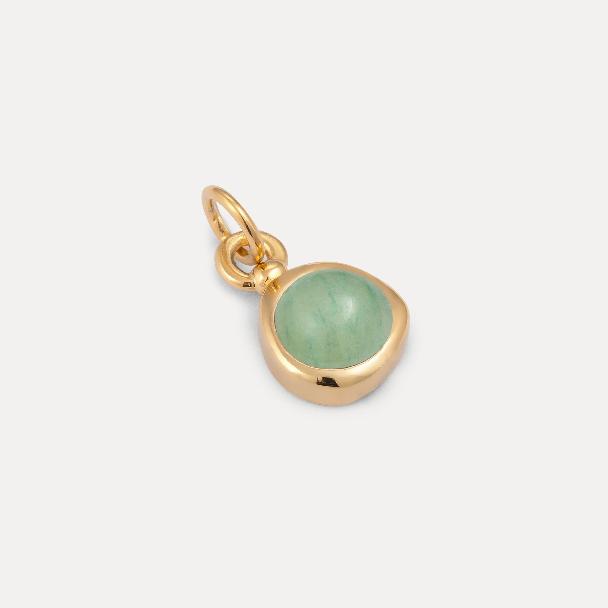 Zodiac Birthstone Pendant | 14k Gold - Glossy