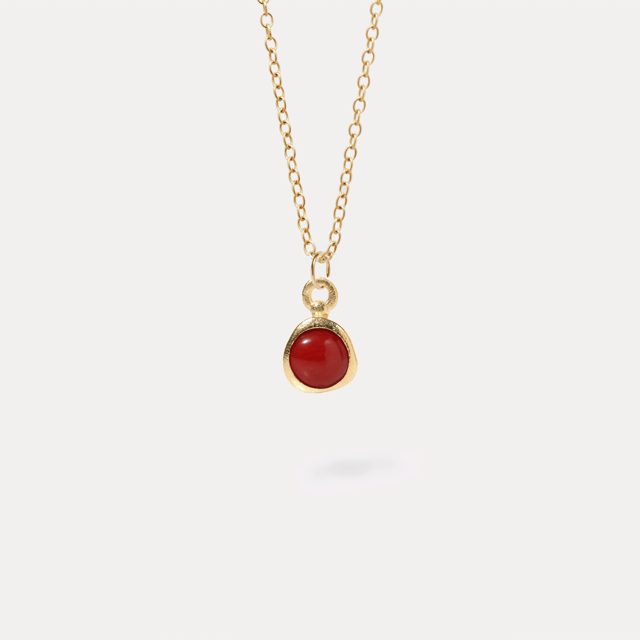 Zodiac Birthstone Necklace | 14k Gold