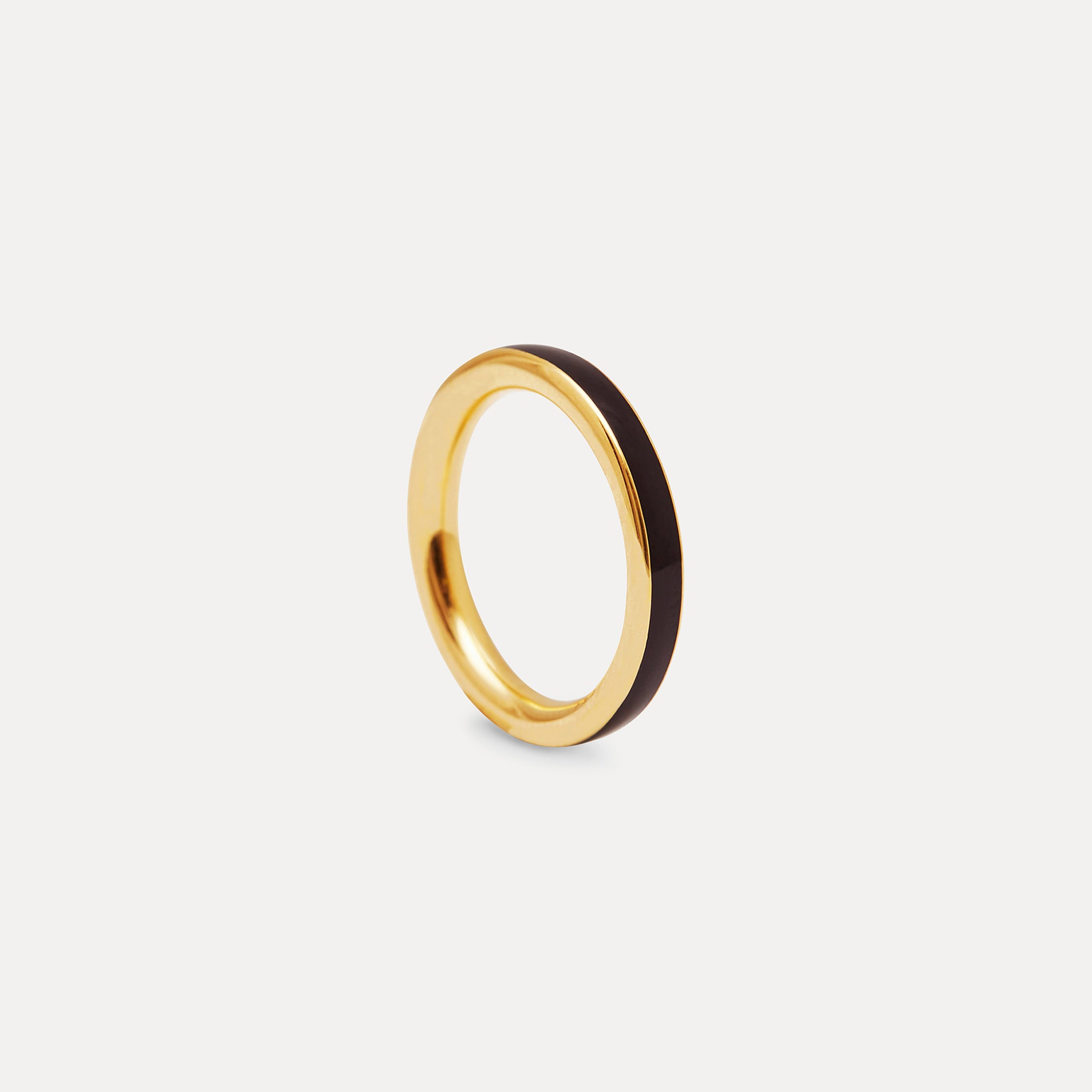 Black Enamel Ring