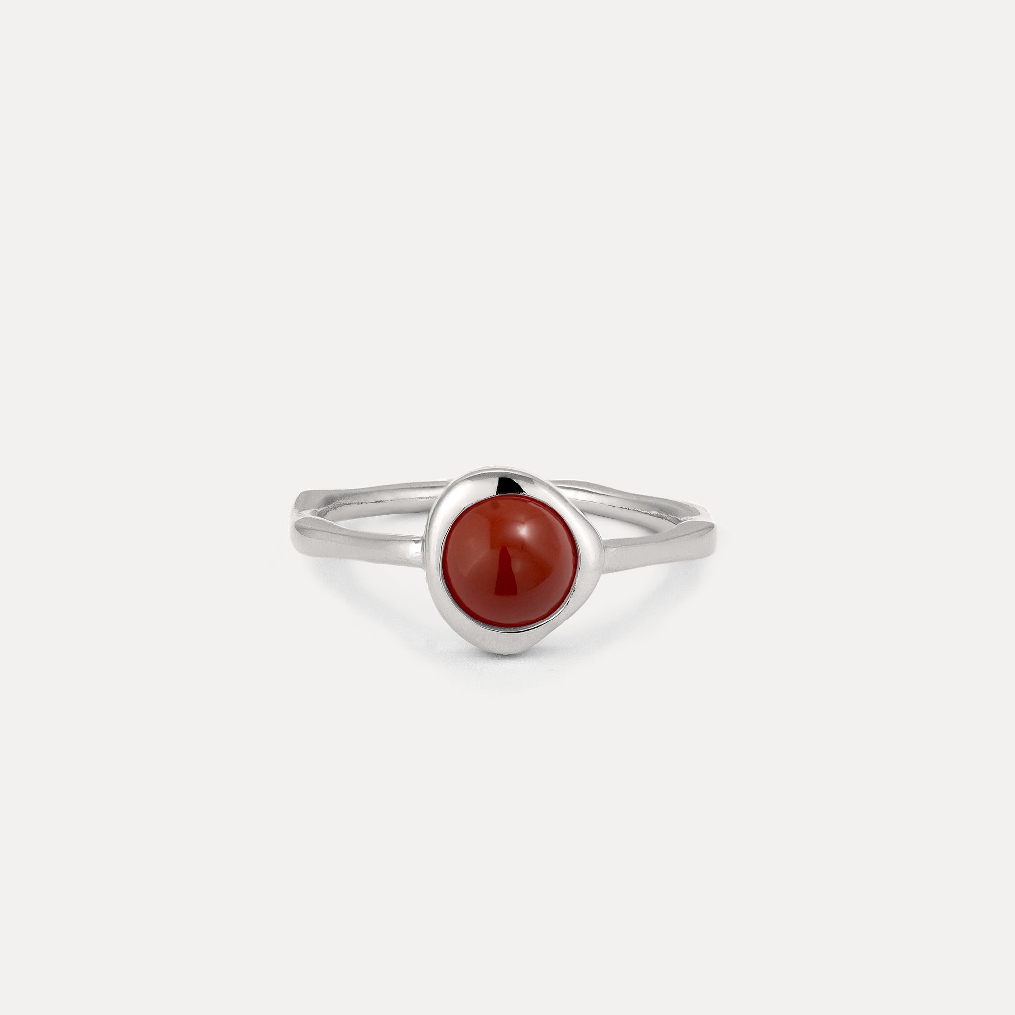 Zodiac Birthstone Ring 925 Silver - Glossy