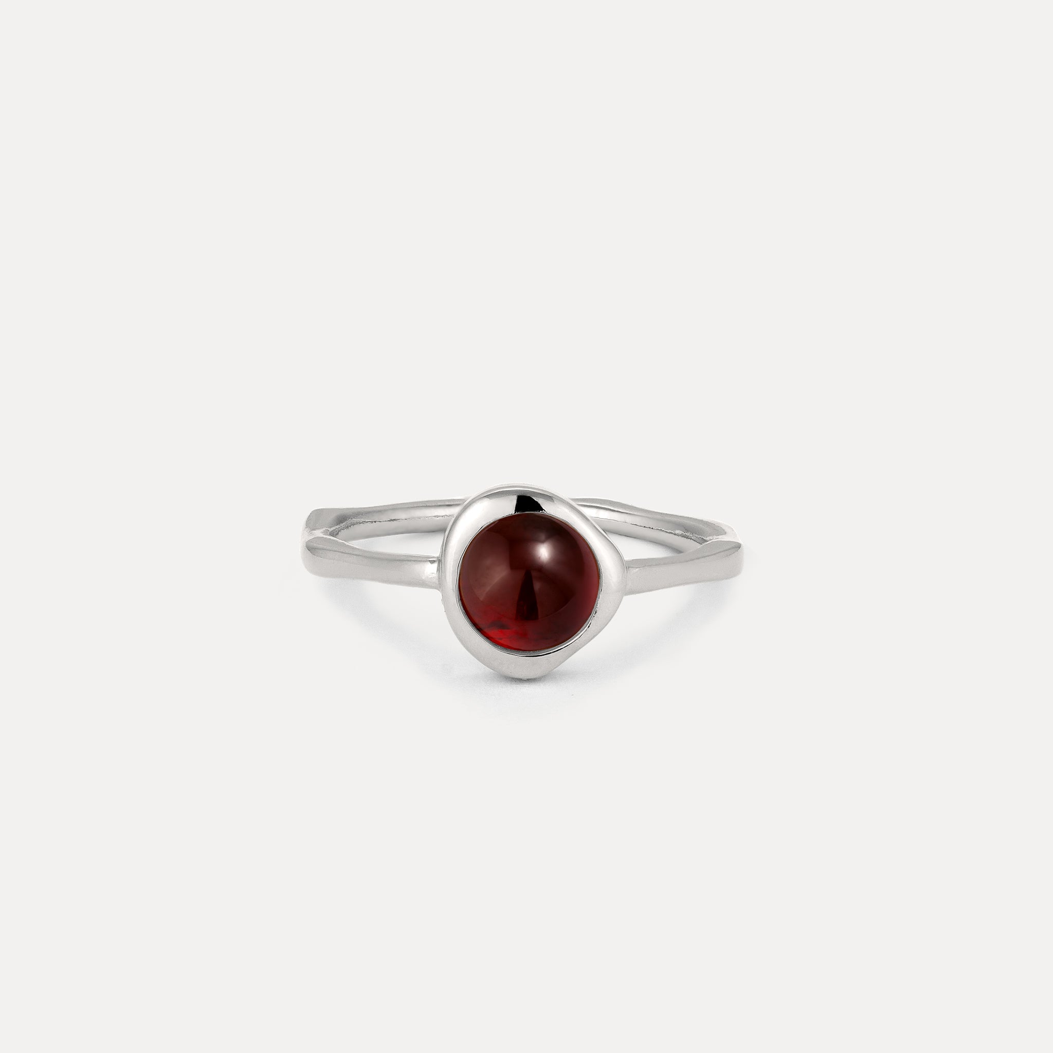 Zodiac Birthstone Ring 925 Silver - Glossy